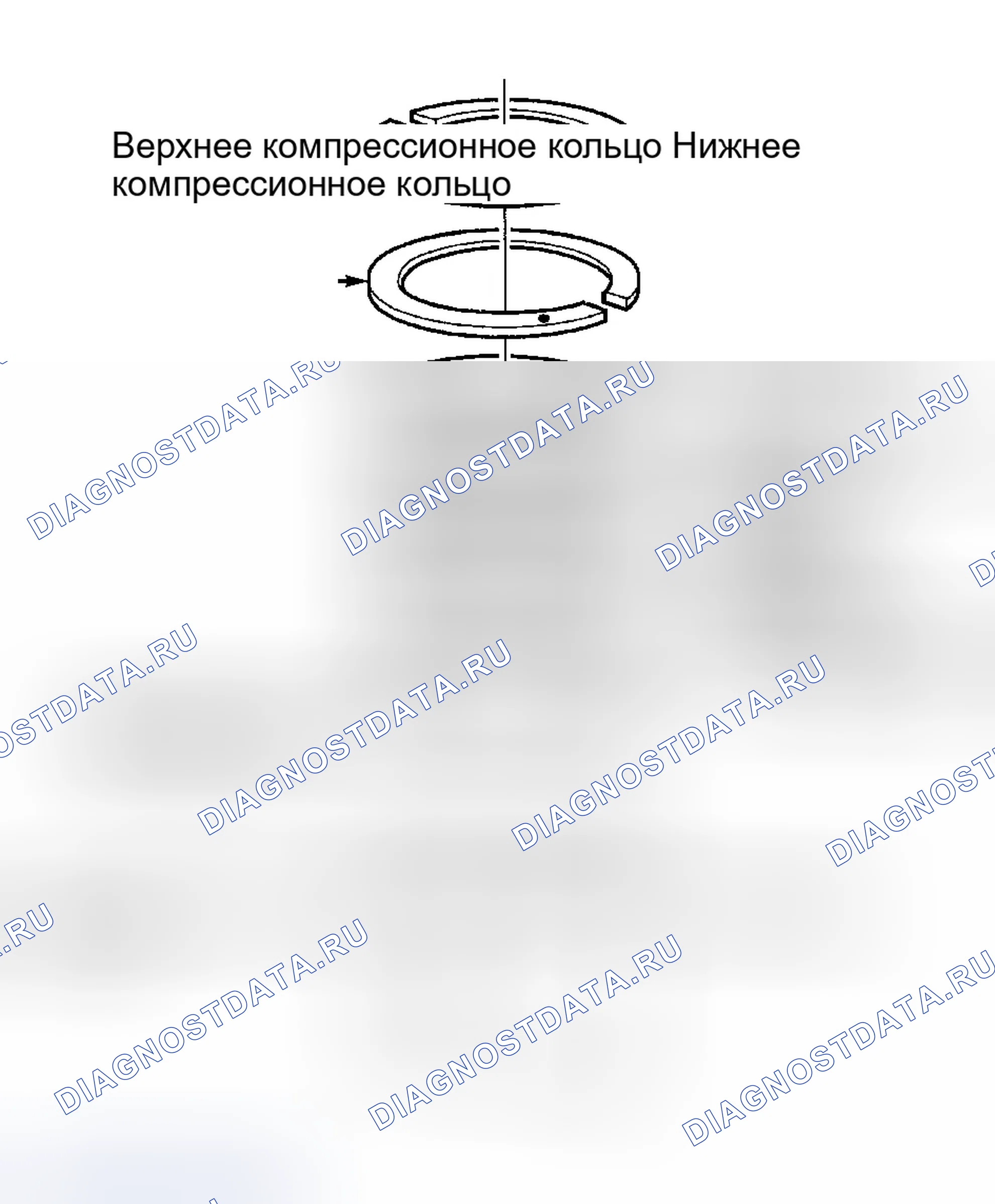 Рис. 36: Поршневые кольца. Jeep Grand Cherokee ZJ рестайлинг