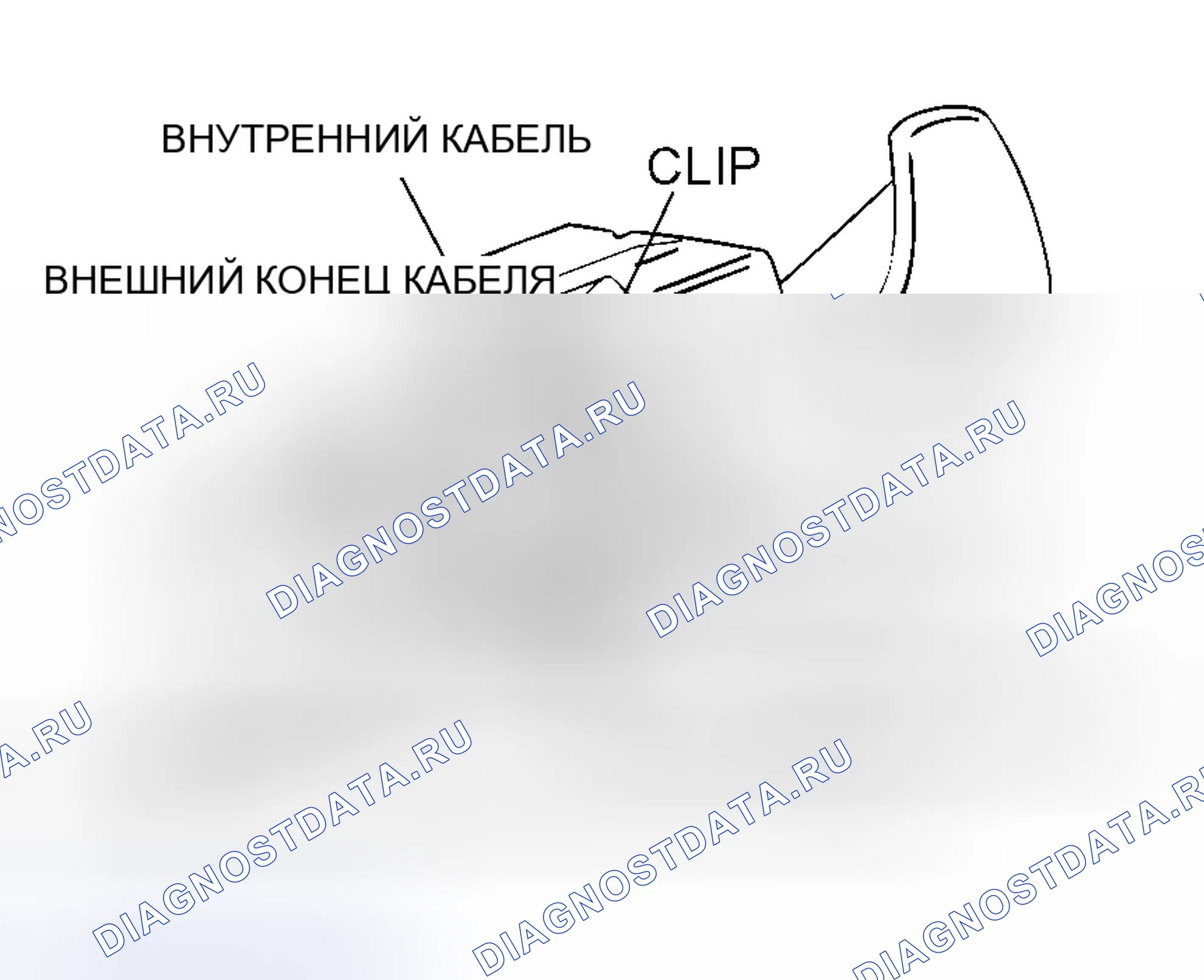 Рис. 41: > > C < < Установка внутренней ручки двери. Mitsubishi Lancer IX рестайлинг