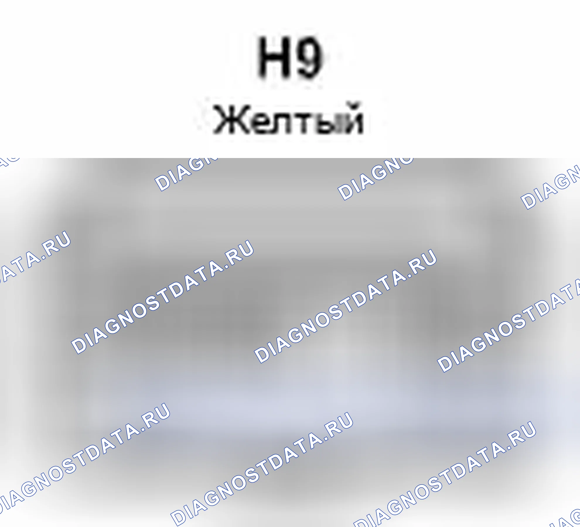 Рис. 369: Вид с торца левого разъема датчика подушки безопасности задней стороны (H9). Scion xB II рестайлинг