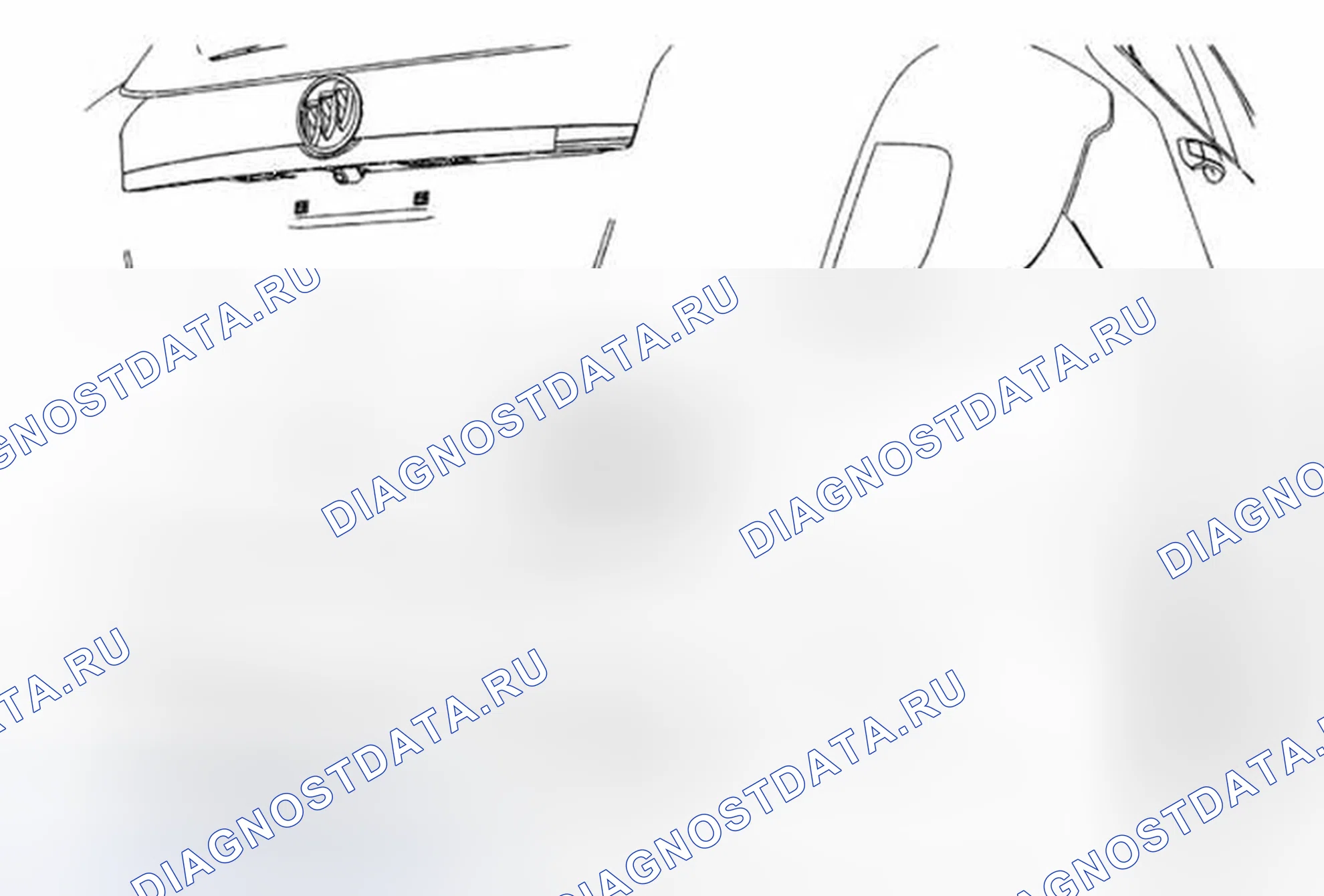 Рис. 24: Замена эмблемы/шильдика дверь багажника (Encore AWD). Buick Encore I