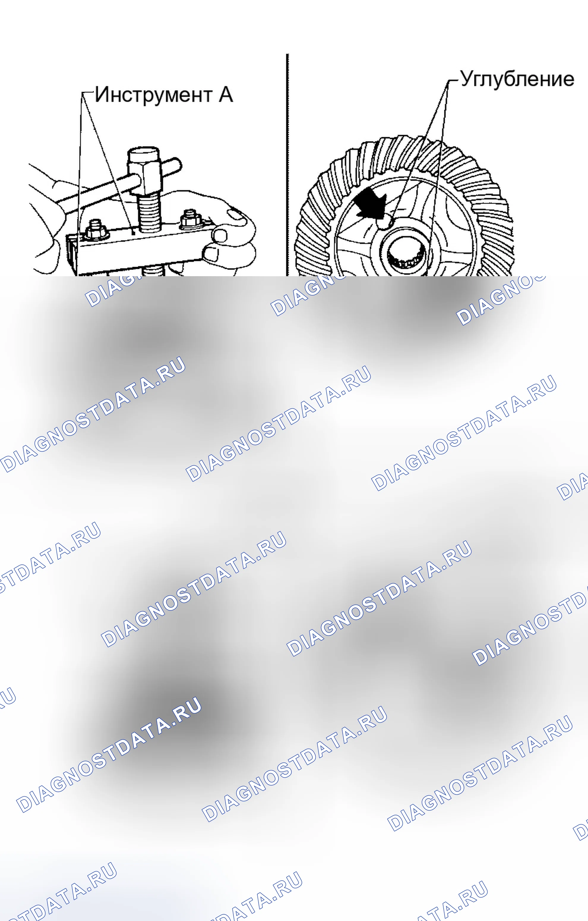 Рис. 155: ДЕМОНТАЖ КАРТЕРА ДИФФЕРЕНЦИАЛА В СБОРЕ (R200 2-ШЕСТЕРНЯ). Infiniti G35 III