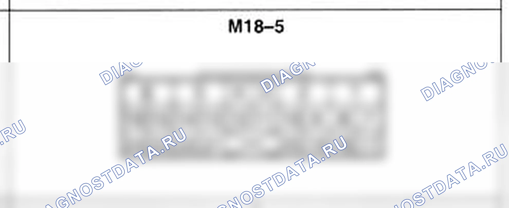 Распиновка разъёма M18-5 — основного жгута. Hyundai Atos MX
