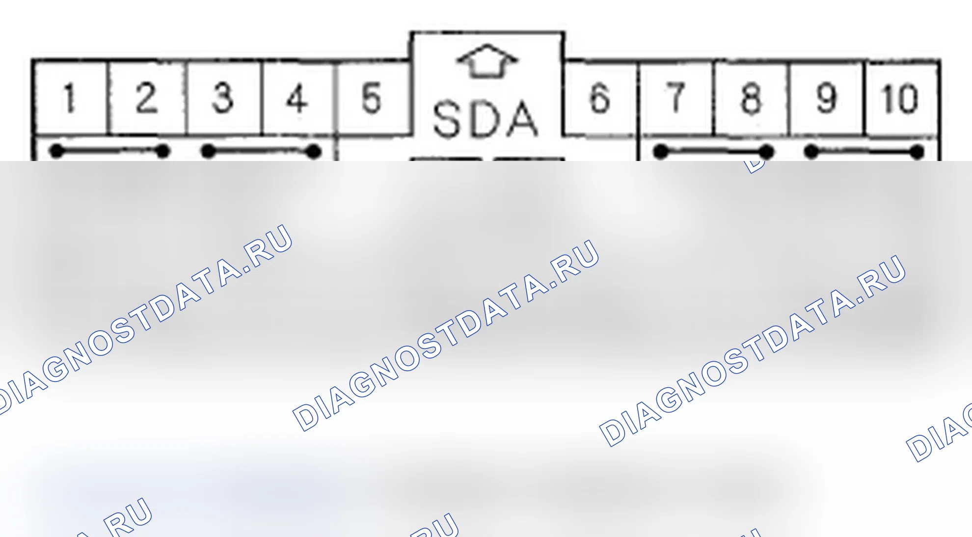 Рис. 37: Входы и выходы модуля SRS разъема A (28P). Acura RDX I