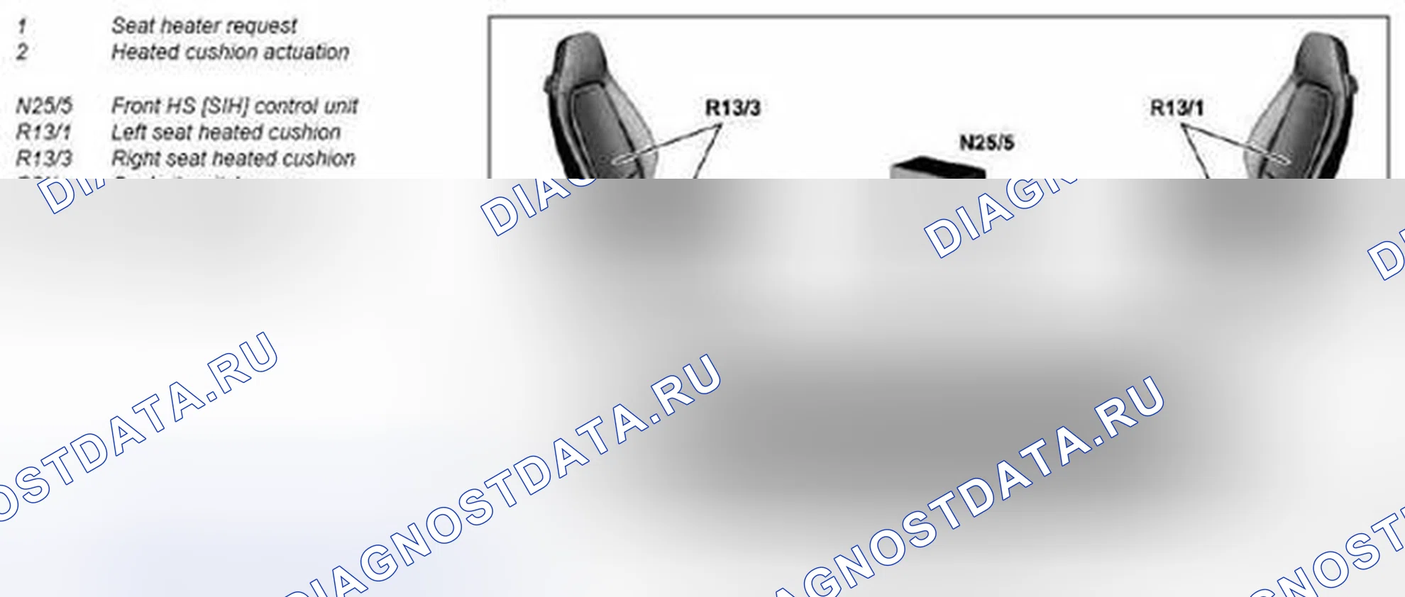 Рис. 195: Обогреватель сидений (SIH), функция - GF91.30-P-0003MCU. Kia Soul I