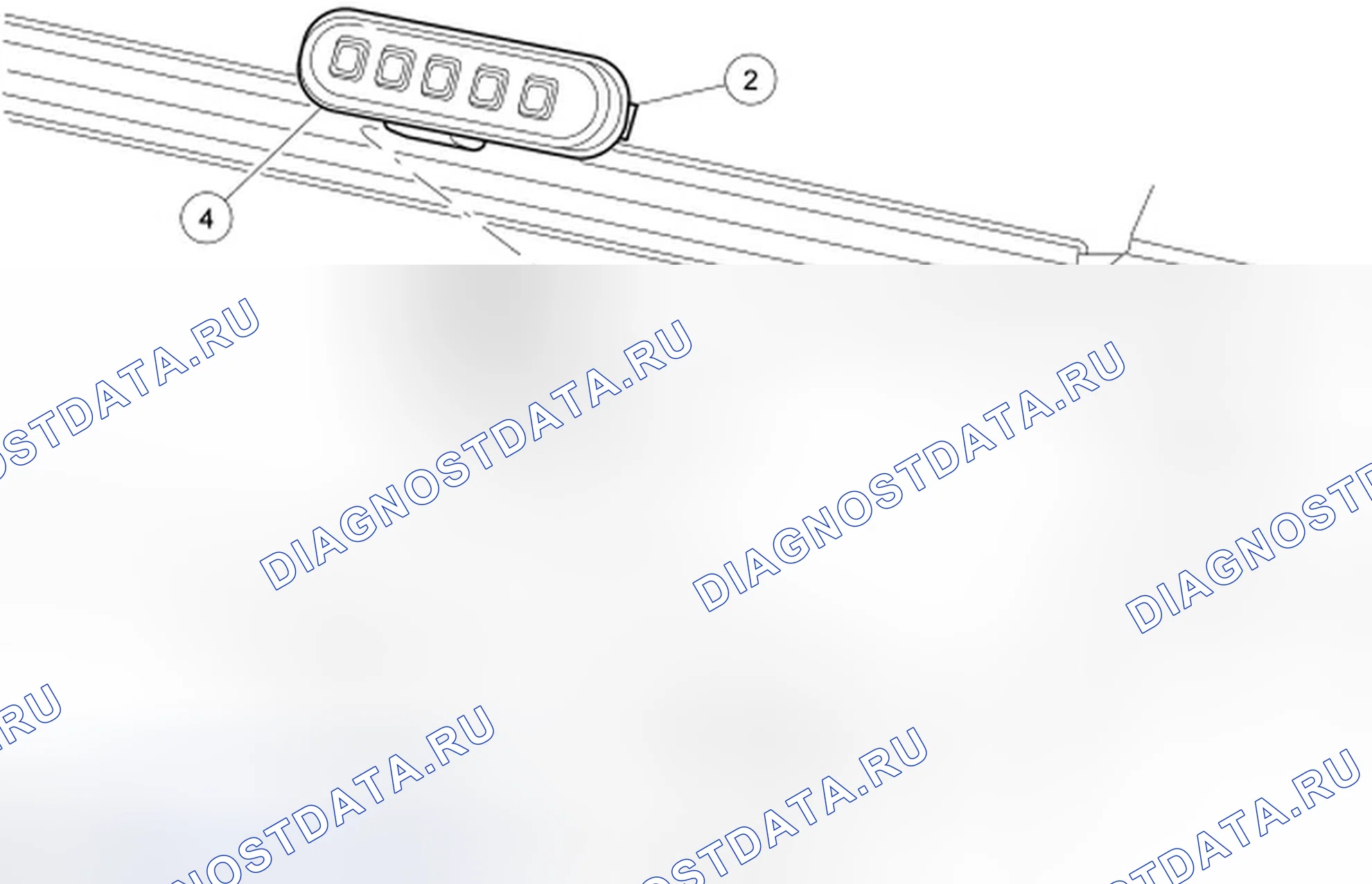 Рис. 31: Клавиатура бесключевого доступа. Ford Fusion I рестайлинг