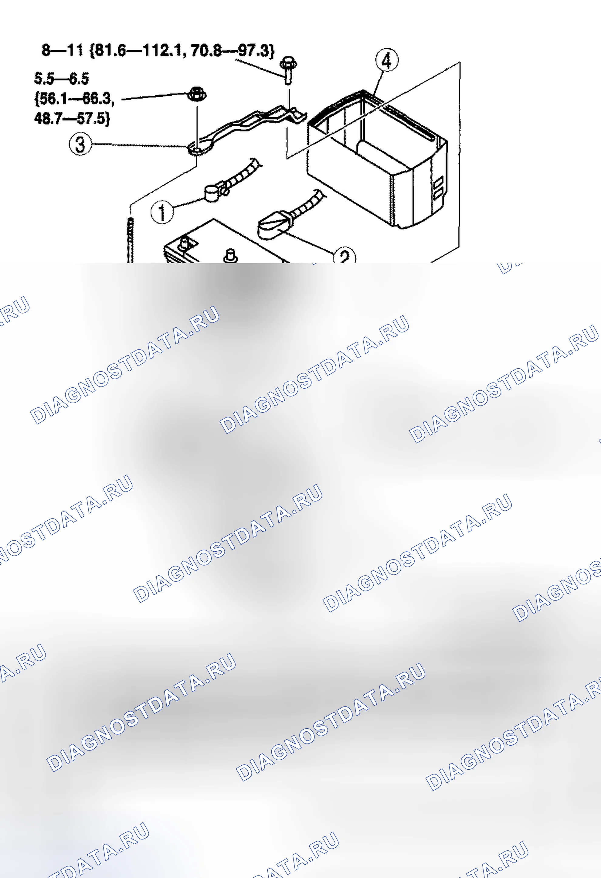 Рис. 1: СНЯТИЕ / УСТАНОВКА БАТАРЕИ [L3, Aj]. Mazda 6 GH рестайлинг