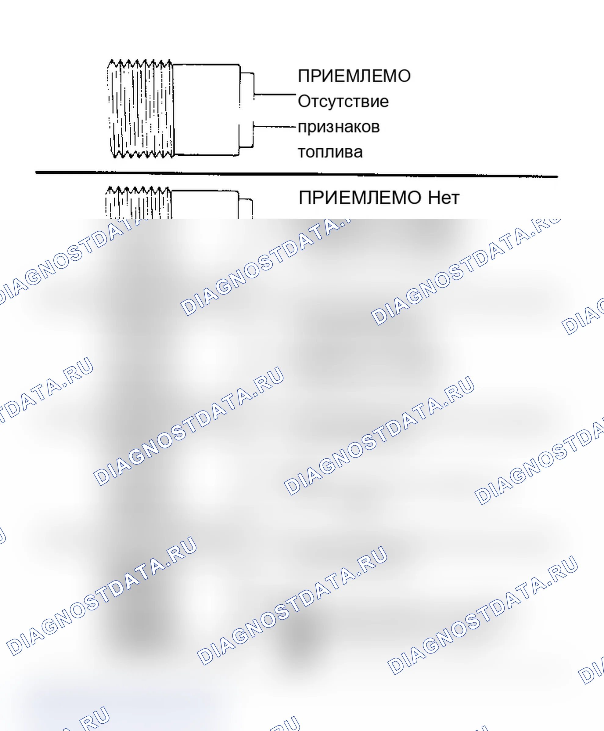 Рис. 32: Проверка герметичности седла инжекционного сопла. Chevrolet El Camino V