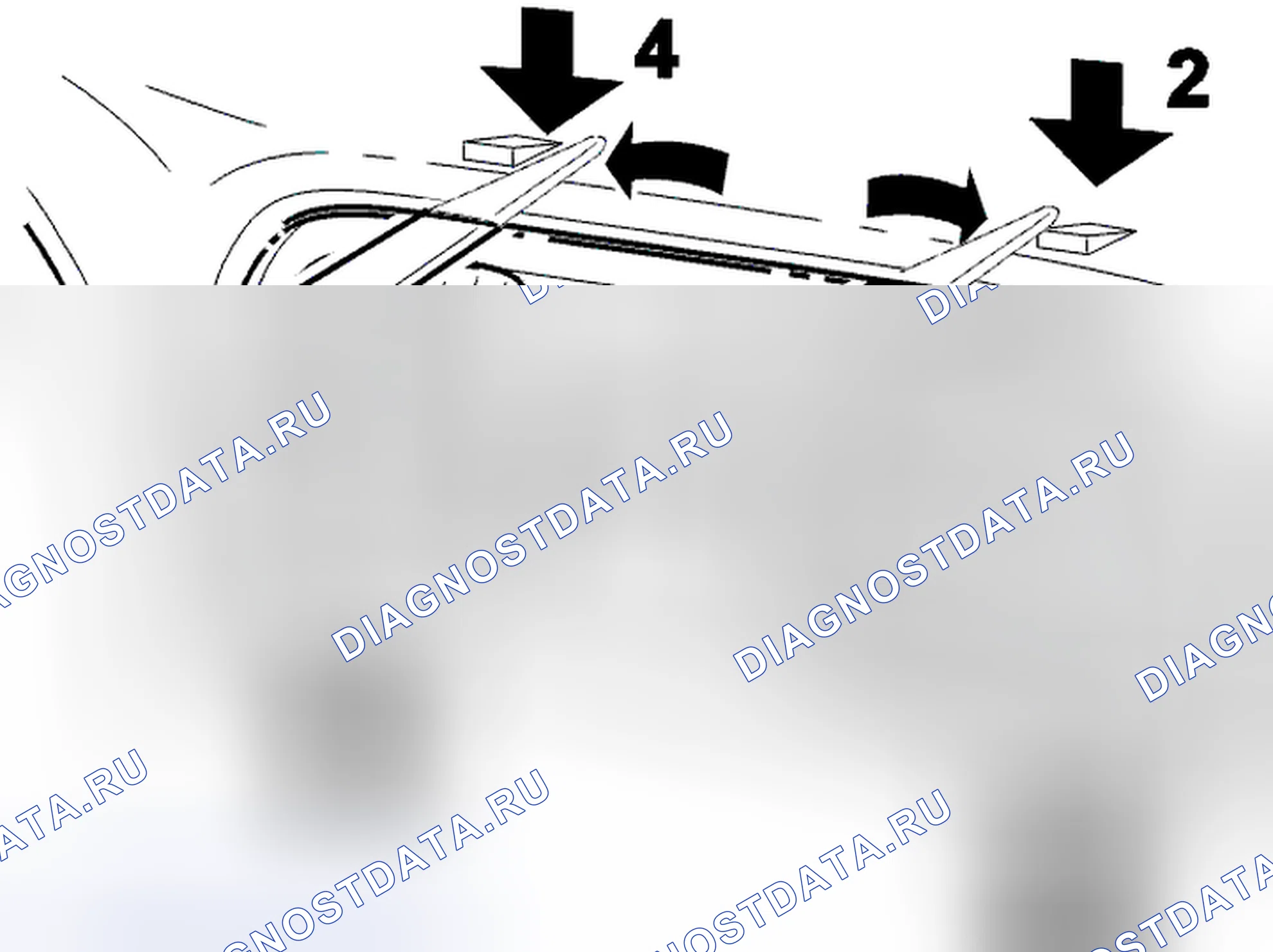 Рис. 89: Удаление вентиляционных отверстий в центре. Volvo S40 I рестайлинг