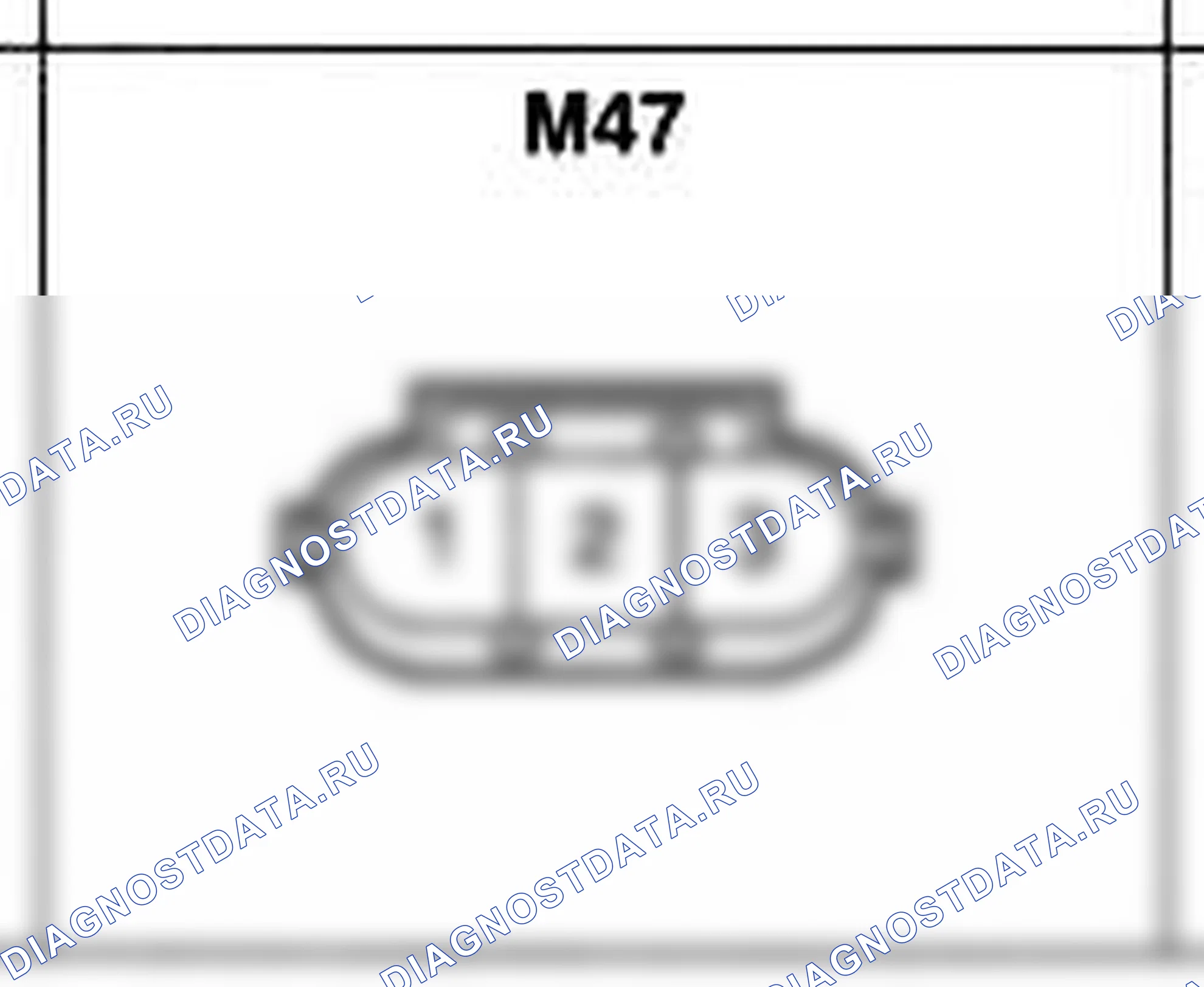 Распиновка разъёма M47 — основного жгута. Hyundai Accent LC