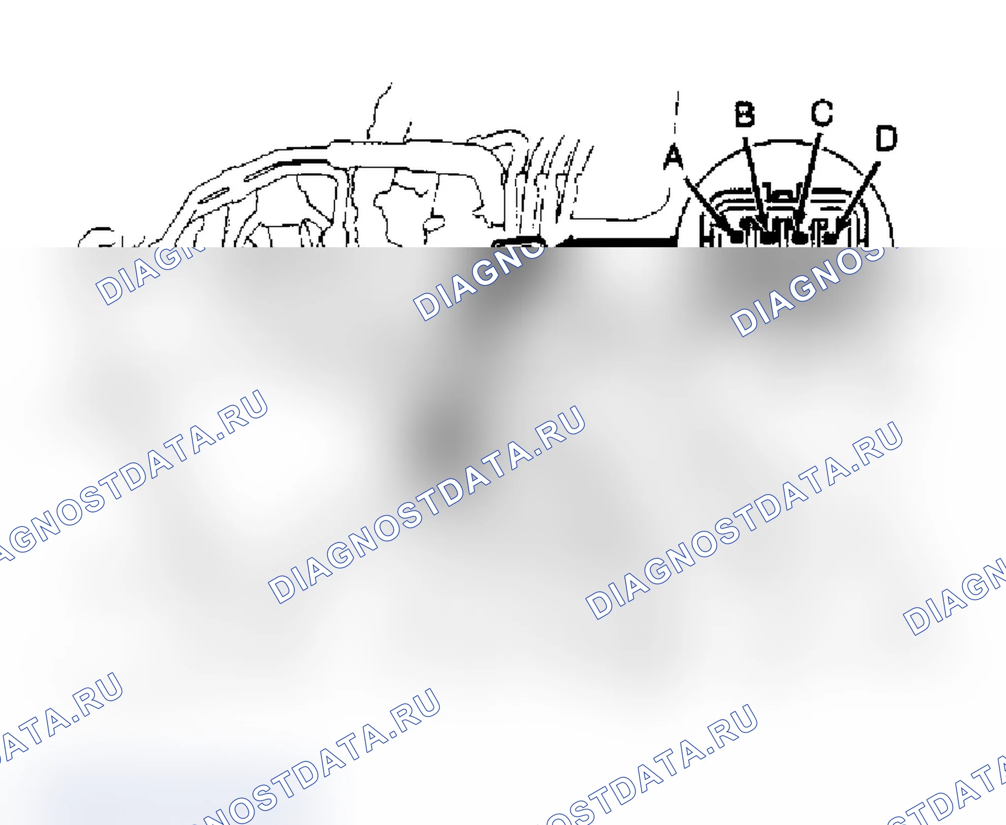 Рис. 8: КОД 4 - ДАТЧИК УГЛА ПОВОРОТА КРИВОШИПА. Honda Accord IV