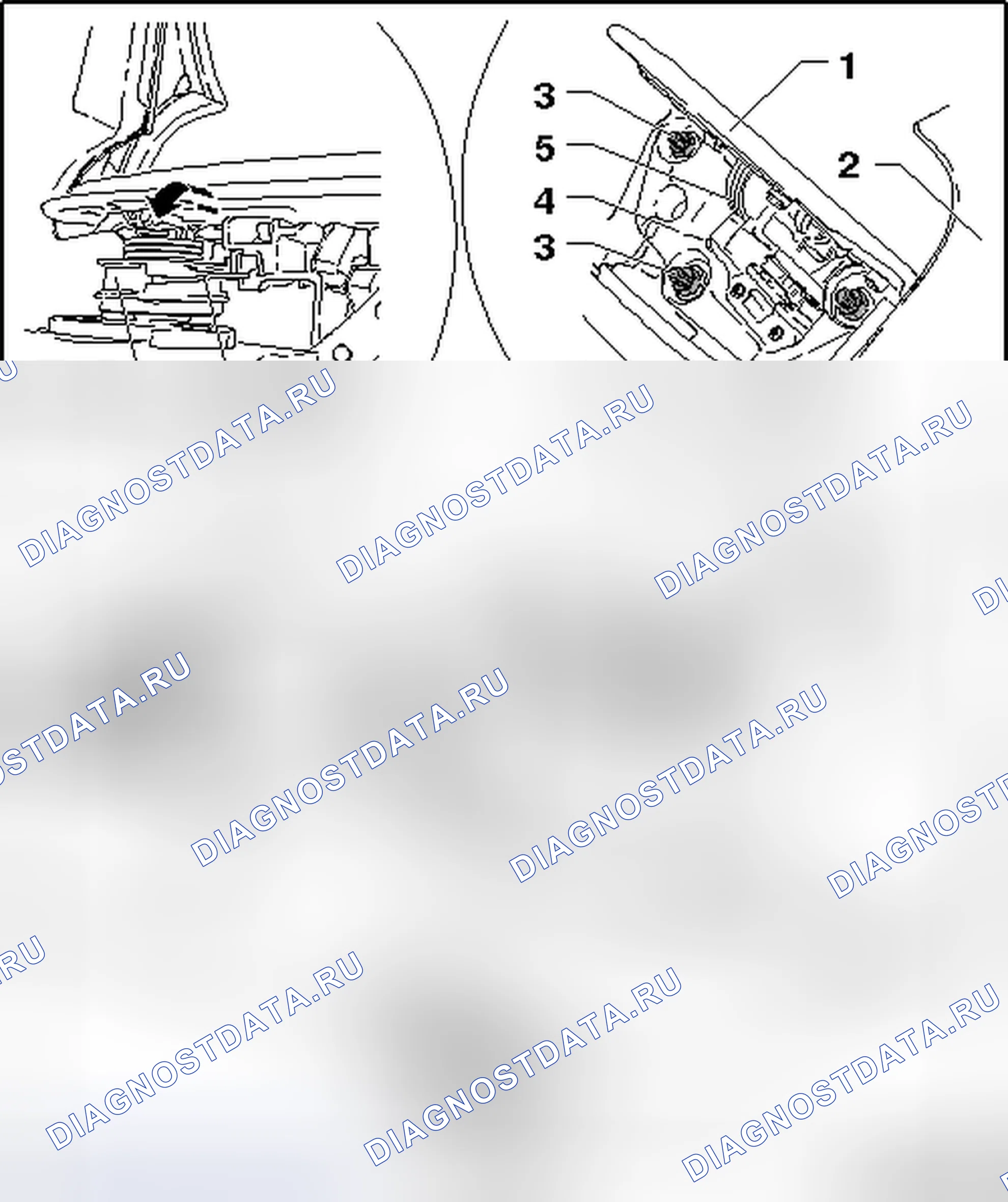 Рис. 132: НАКЛАДКИ, СНЯТИЕ. Volkswagen Eos I