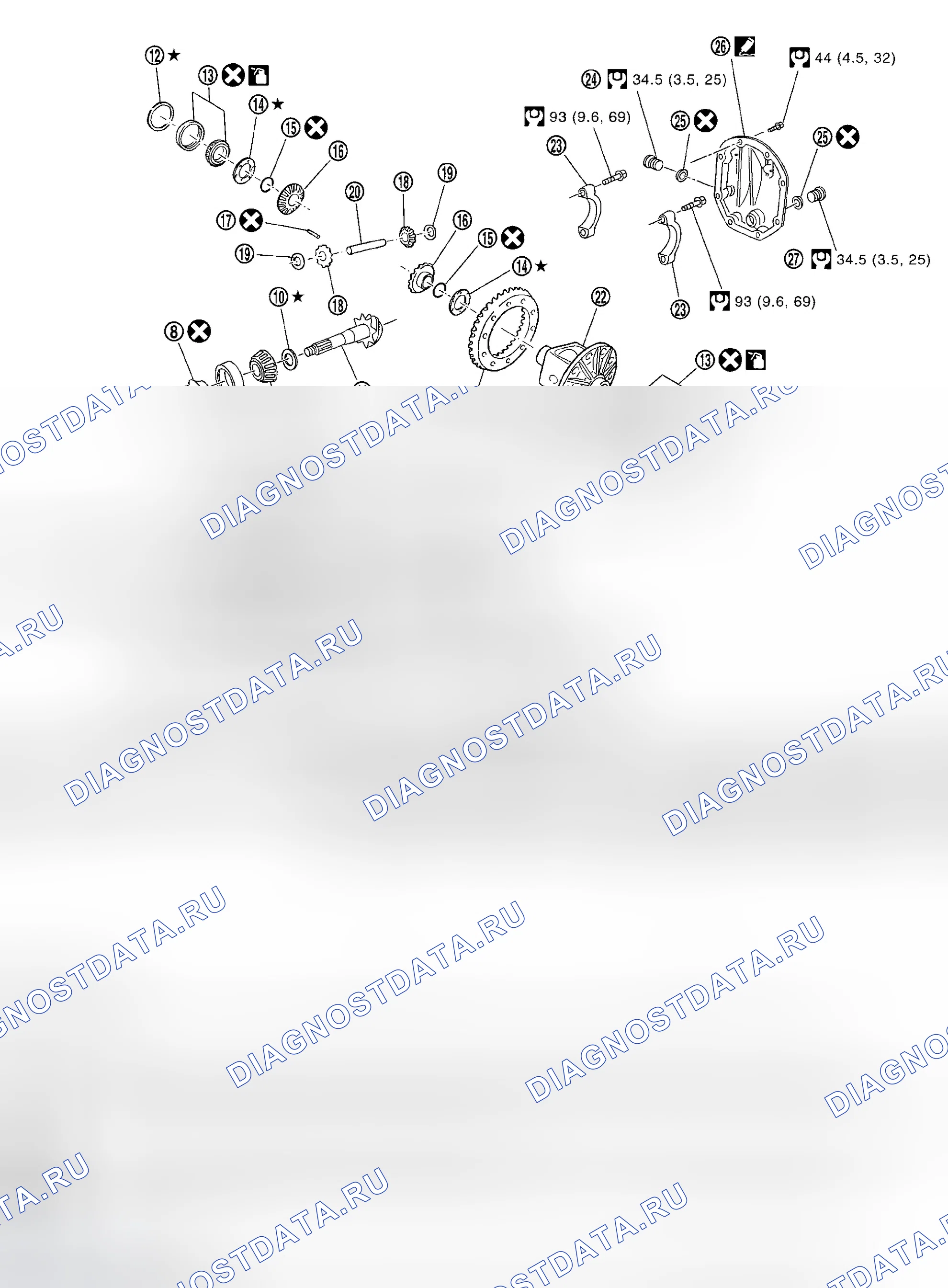 Рис. 130: КОМПОНЕНТЫ. Infiniti M35 III