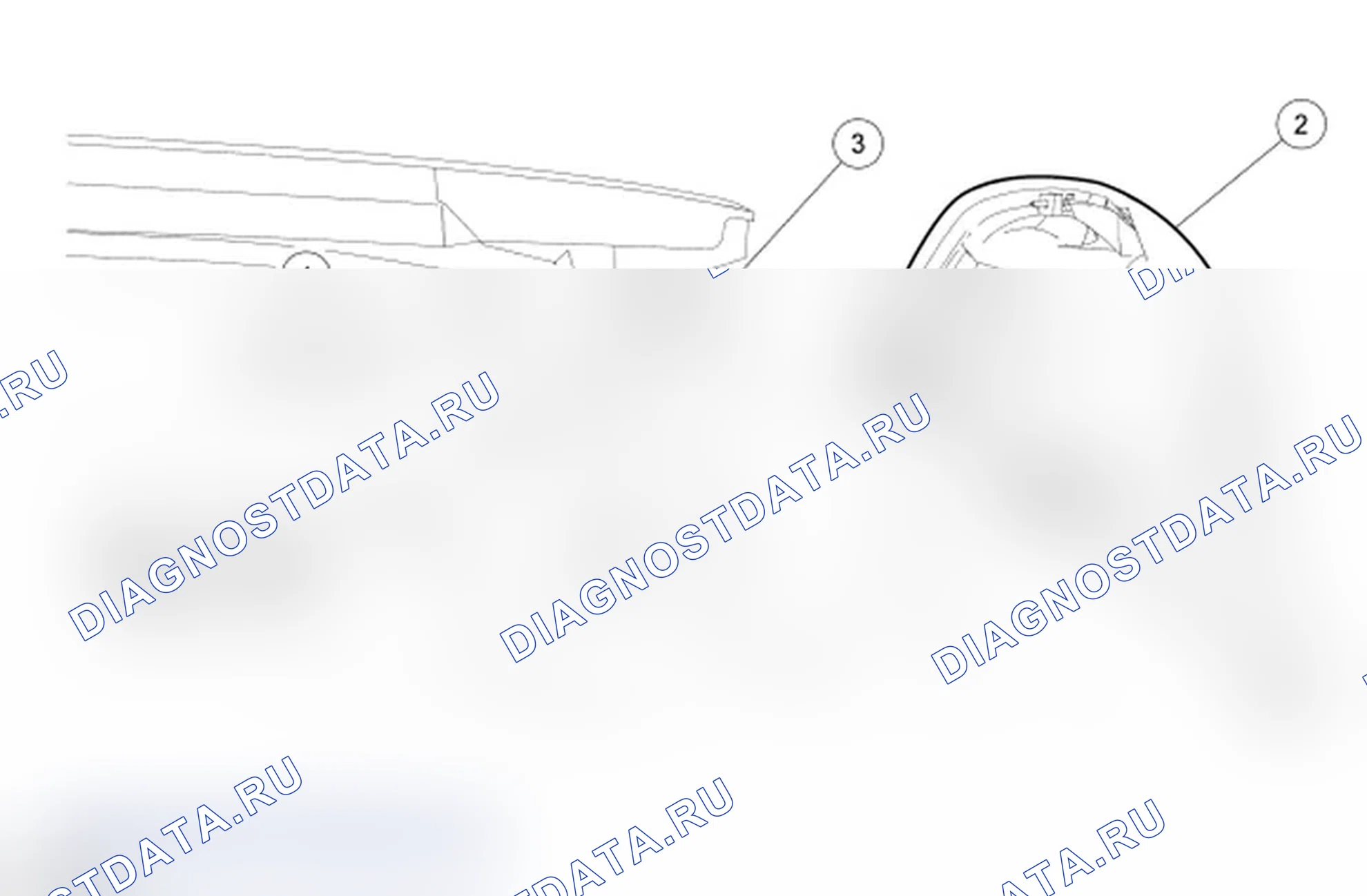 Рис. 85: Задний фонарь в сборе. Mercury Grand Marquis IV рестайлинг