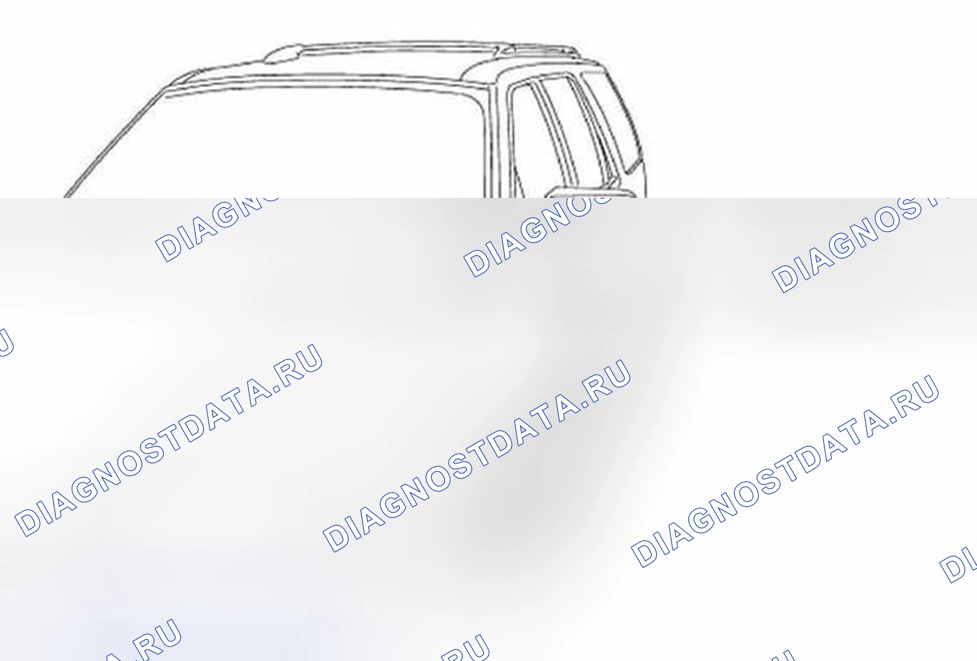 Рис. 1: Локатор идентификационного номера транспортного средства (VIN). Hyundai Lavita I