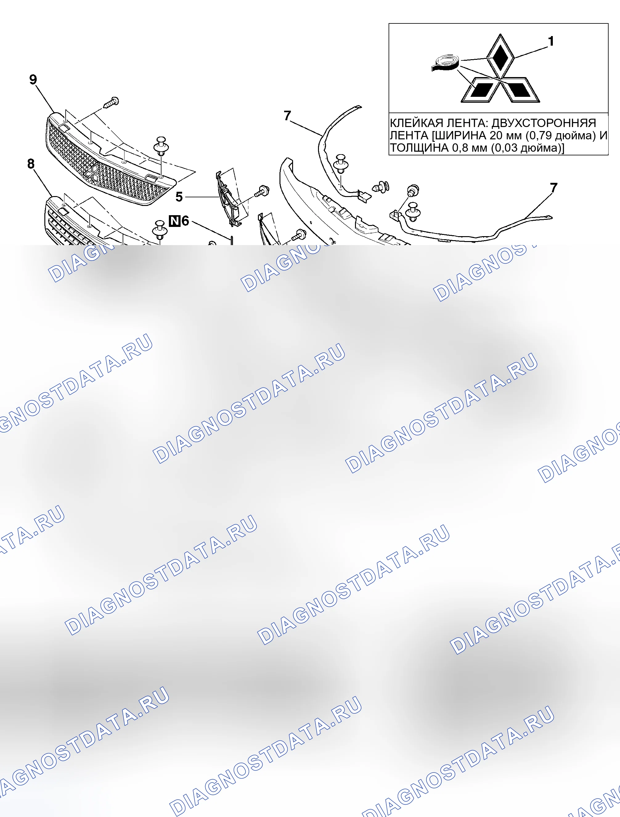 Рис. 2: РАЗБОРКА И СБОРКА. Mitsubishi Lancer Evolution IX