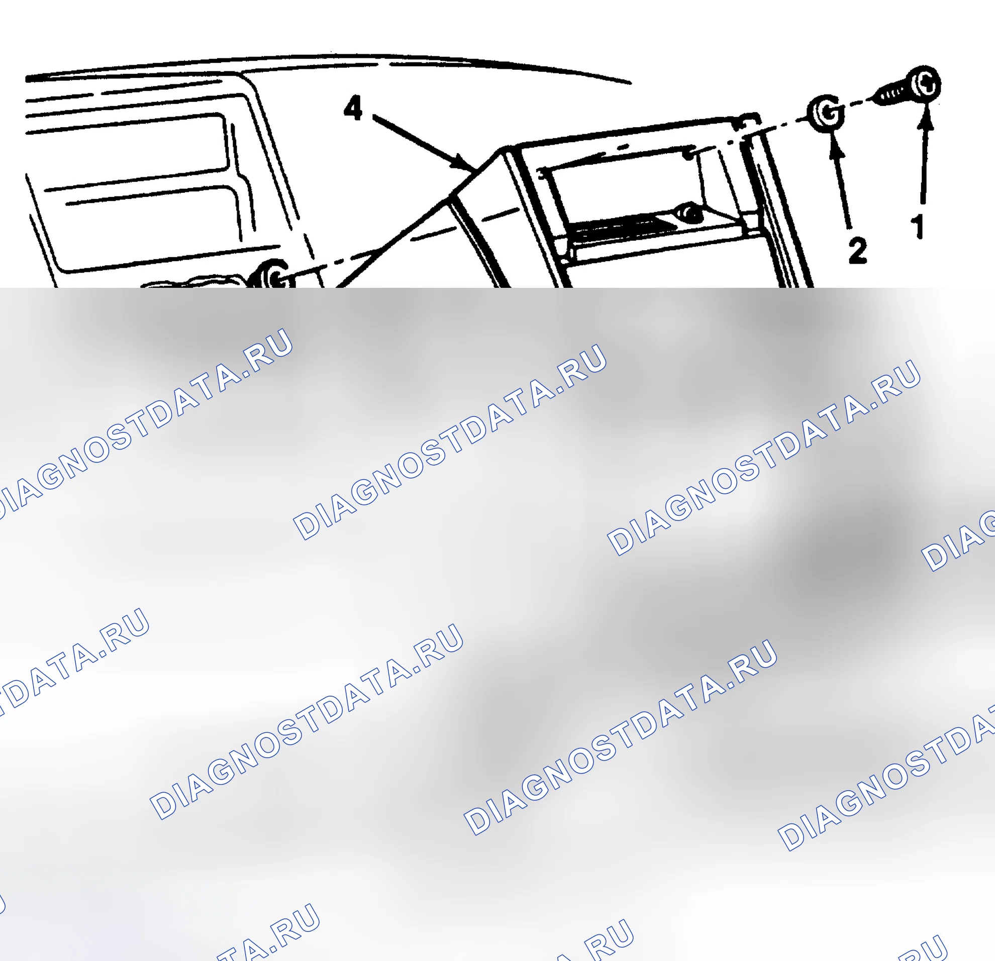 Рис. 13: СНЯТИЕ КРЫШКИ ДВИГАТЕЛЯ. Chevrolet Sportvan G30 