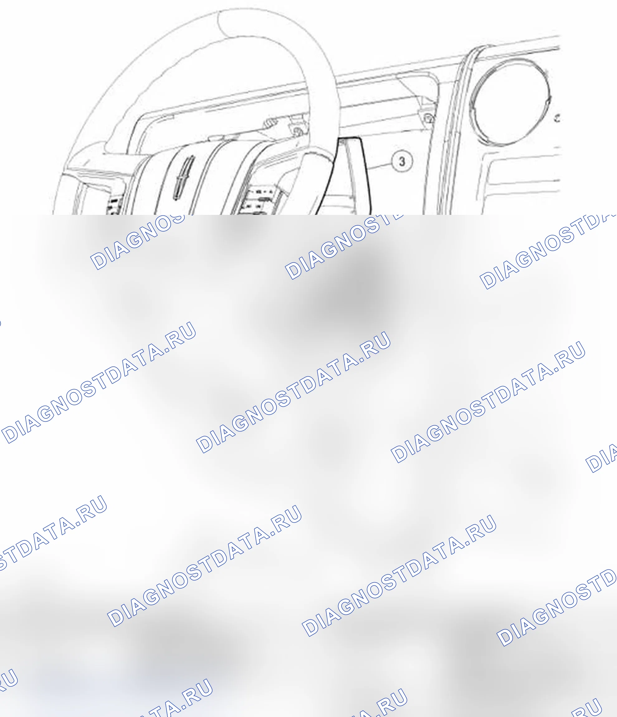 Рис. 54: Приемопередатчик пассивной противоугонной системы (PATS). Lincoln Zephyr US