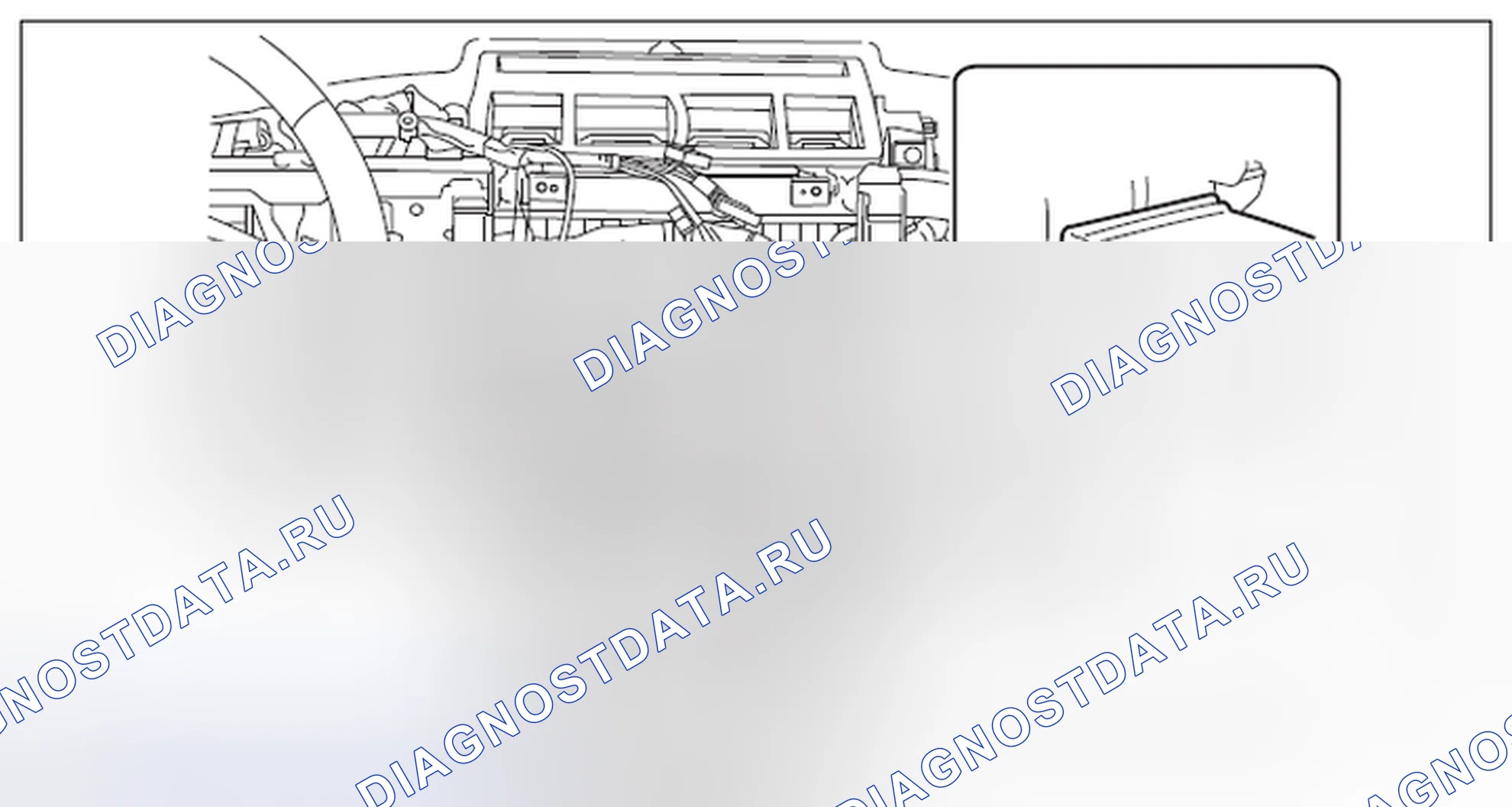 Рис. 48: ПЕРЕДНИЙ ВОЗДУХОВОД КОНСОЛИ. Subaru Outback BR рестайлинг