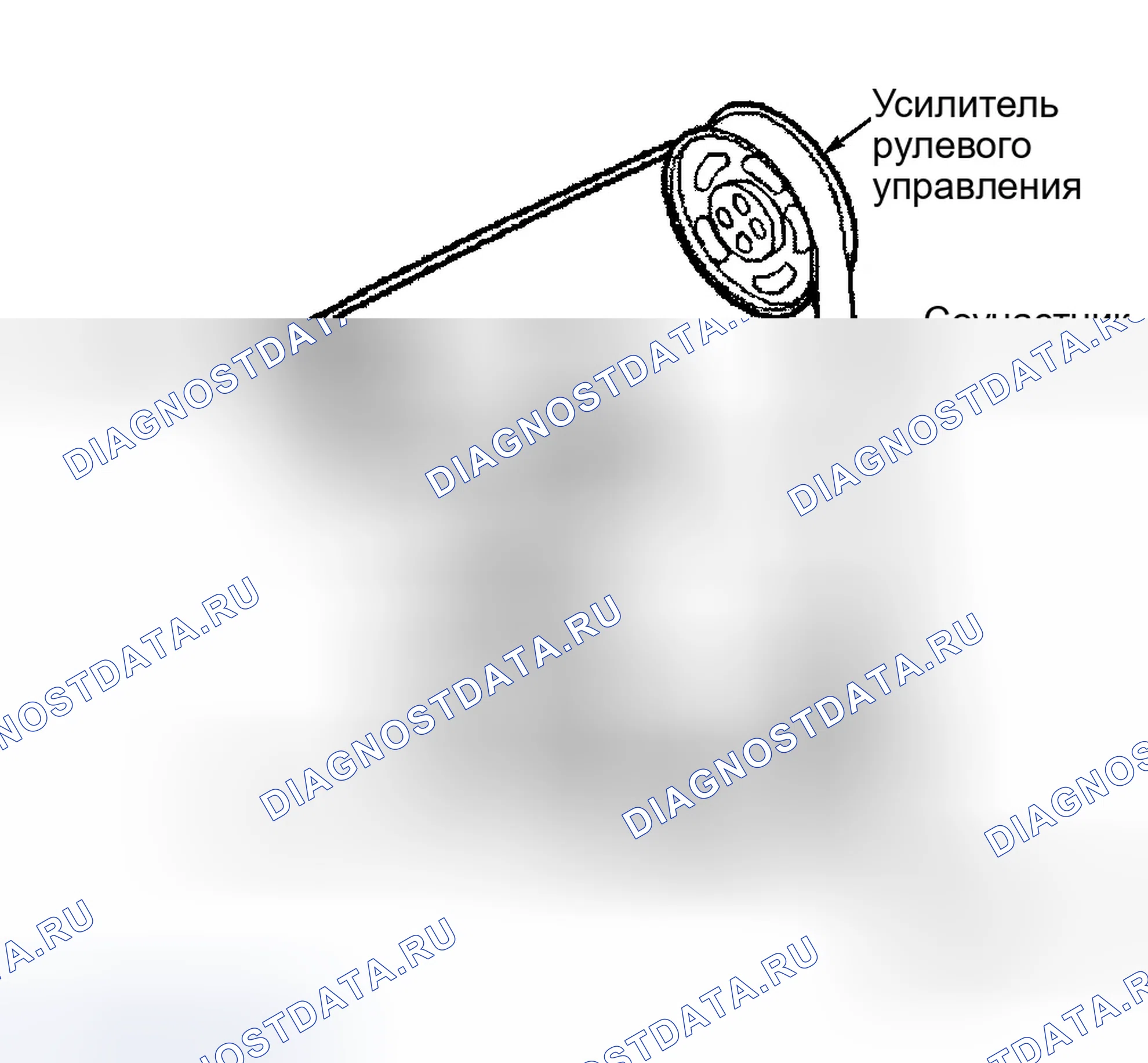 Рис. 13: ПРОКЛАДКА ПРИВОДНОГО РЕМНЯ (2.5L - COUGAR). Ford Contour I рестайлинг