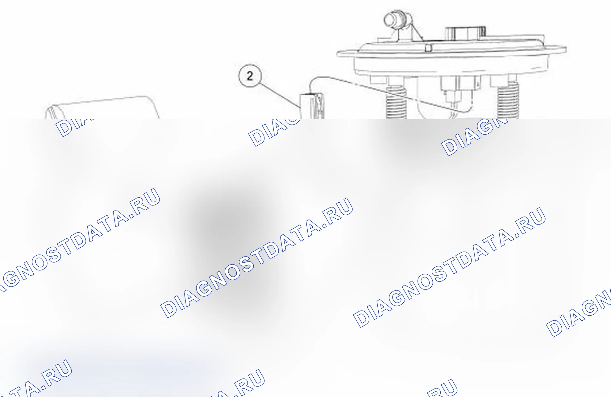 Рис. 7: Датчик уровня топлива. Ford Transit Connect I рестайлинг