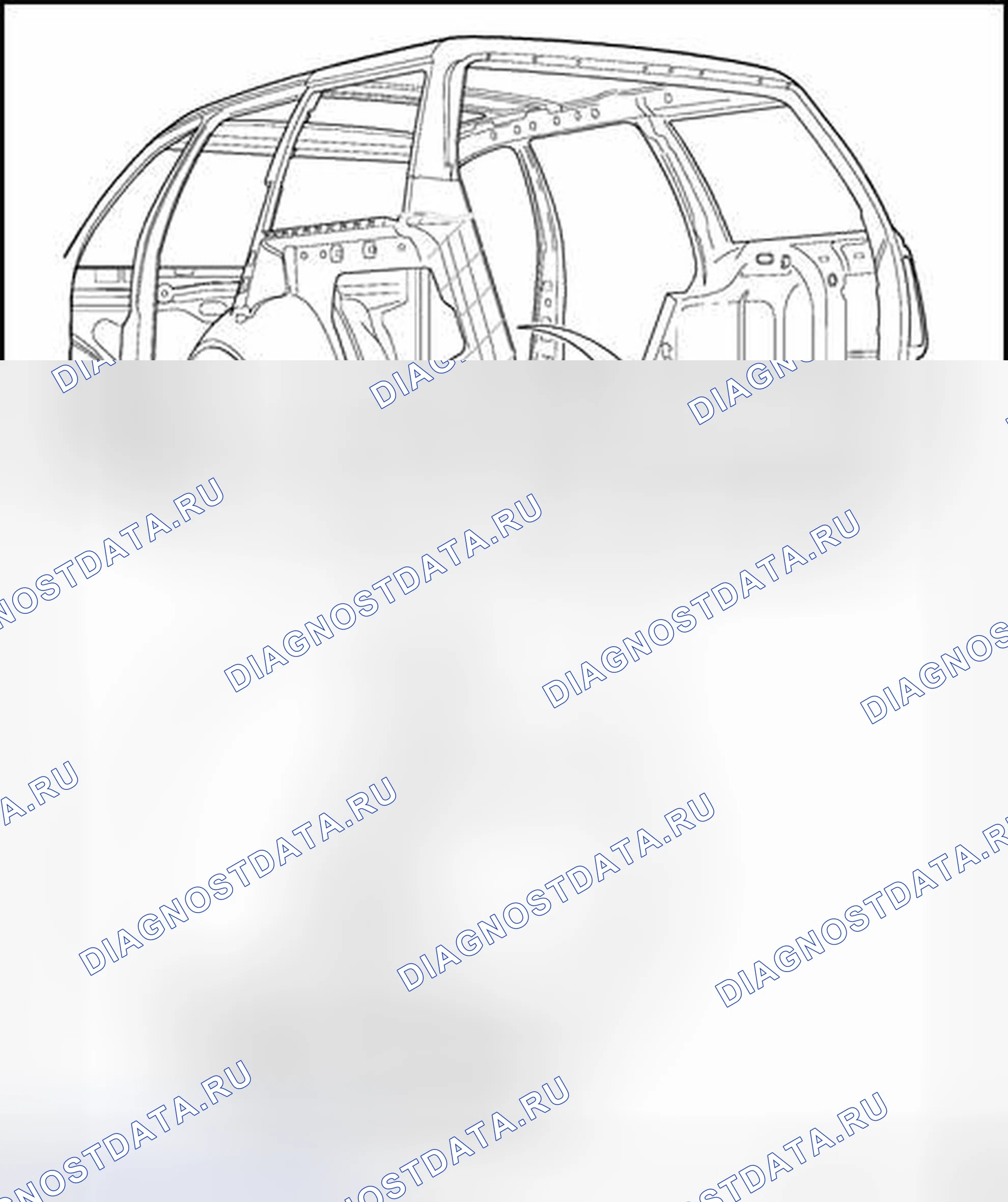 Рис. 103: Места разделения. Volkswagen Golf Mk4