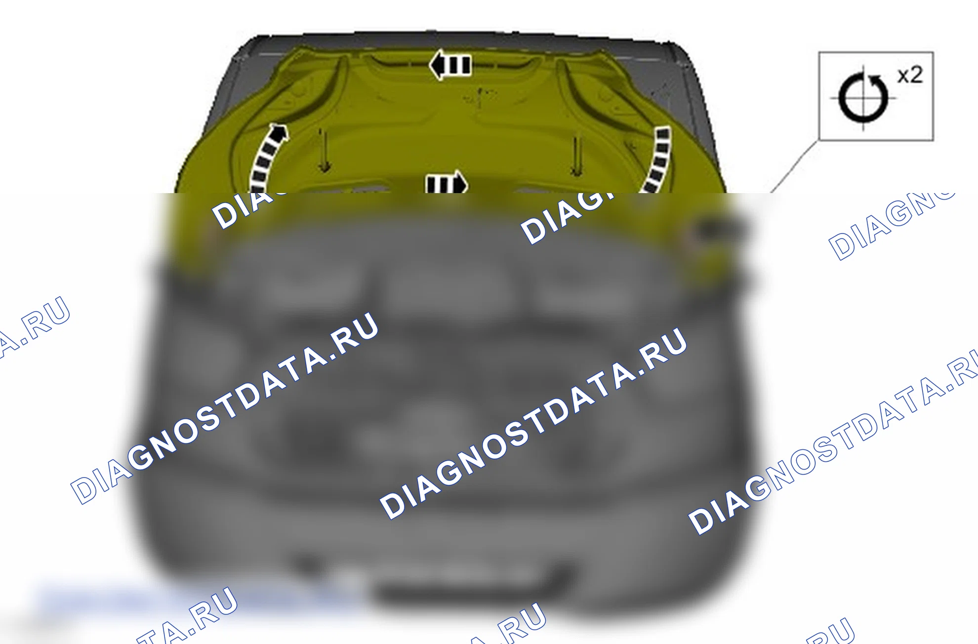 Как выверить положение капота. Ford Transit Custom I
