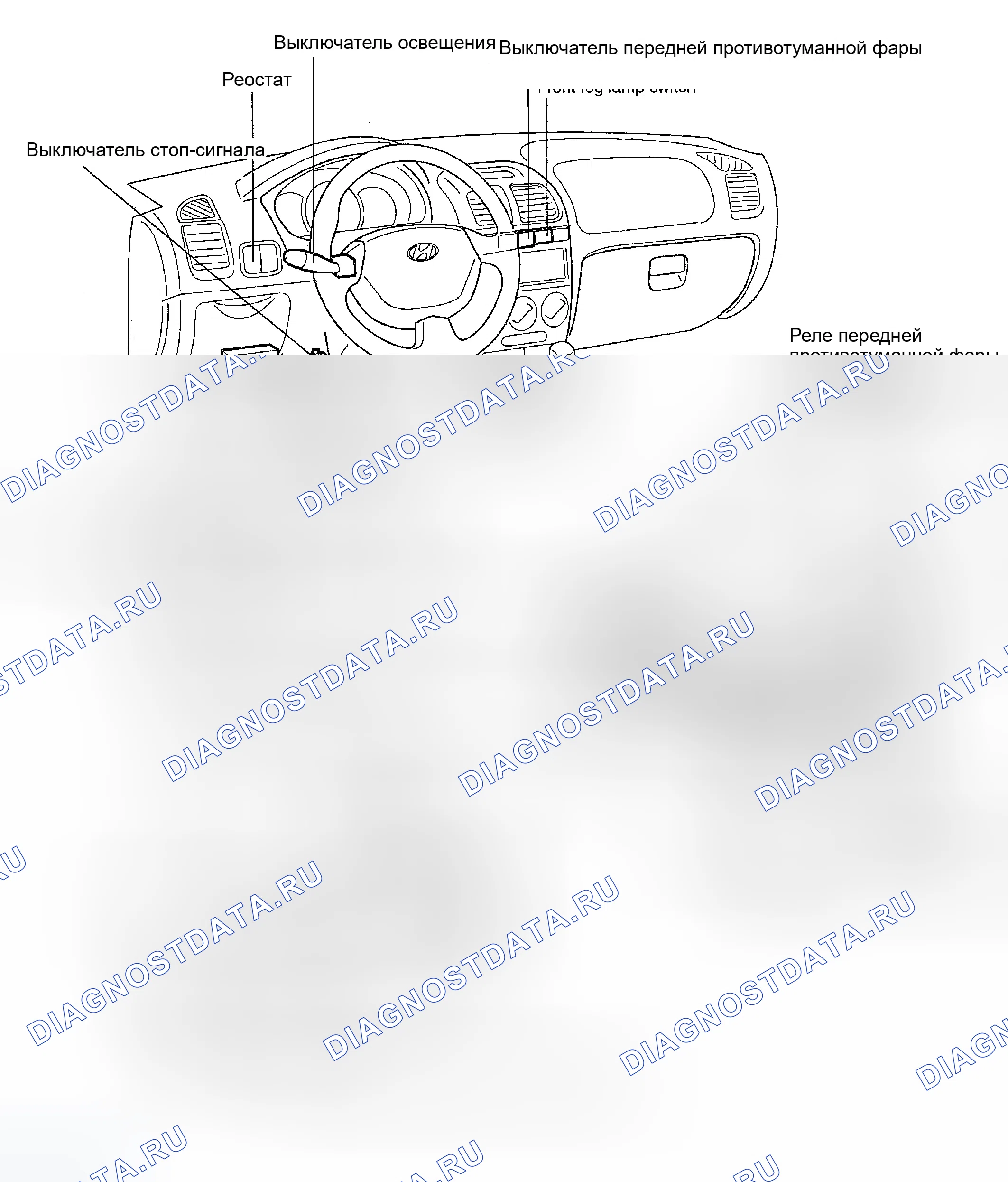 Рис. 1: КОМПОНЕНТЫ. Hyundai Accent II рестайлинг