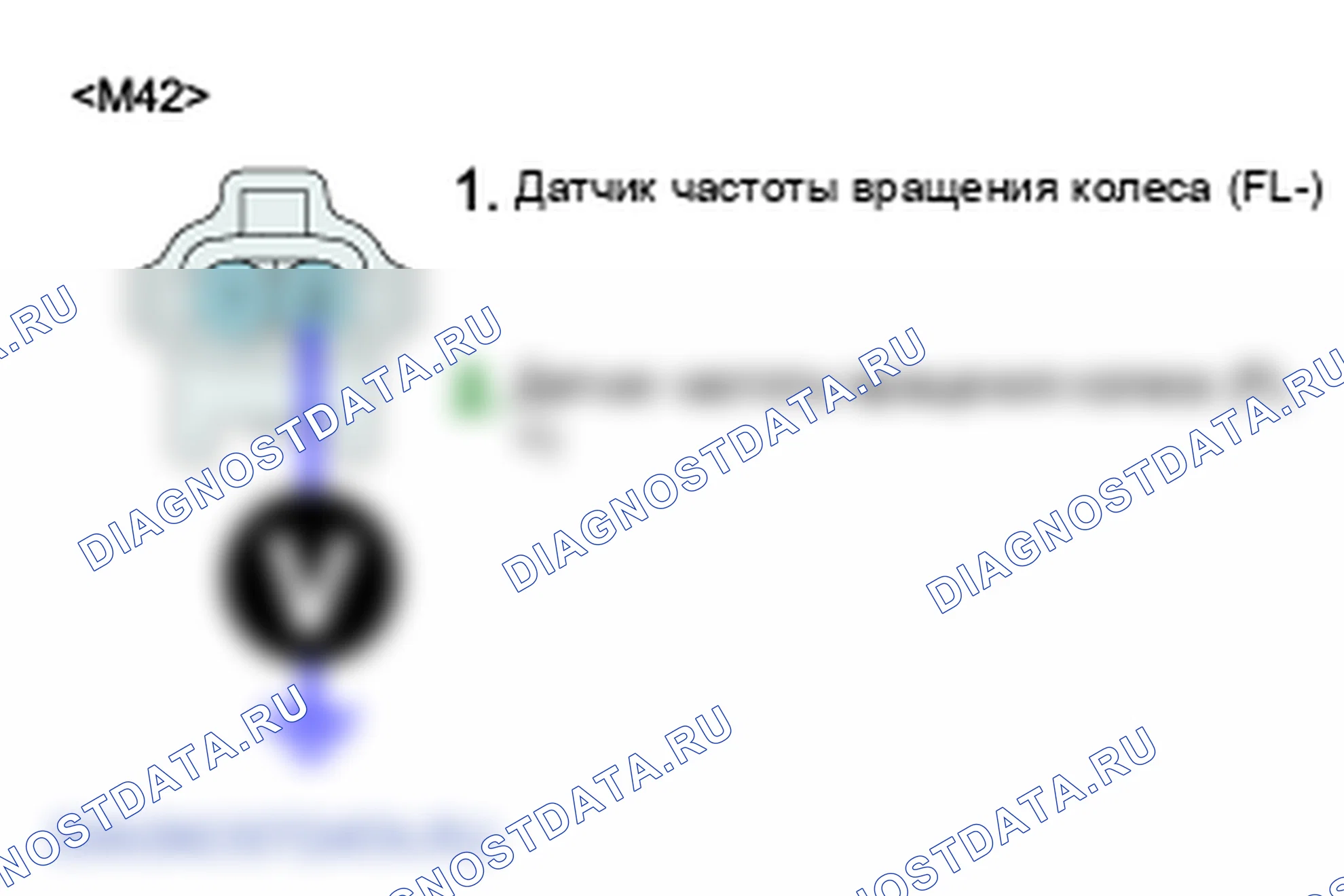 C1200: Датчик частоты вращения колеса передний-левый обрыв/замыкание. Kia Sorento BL
