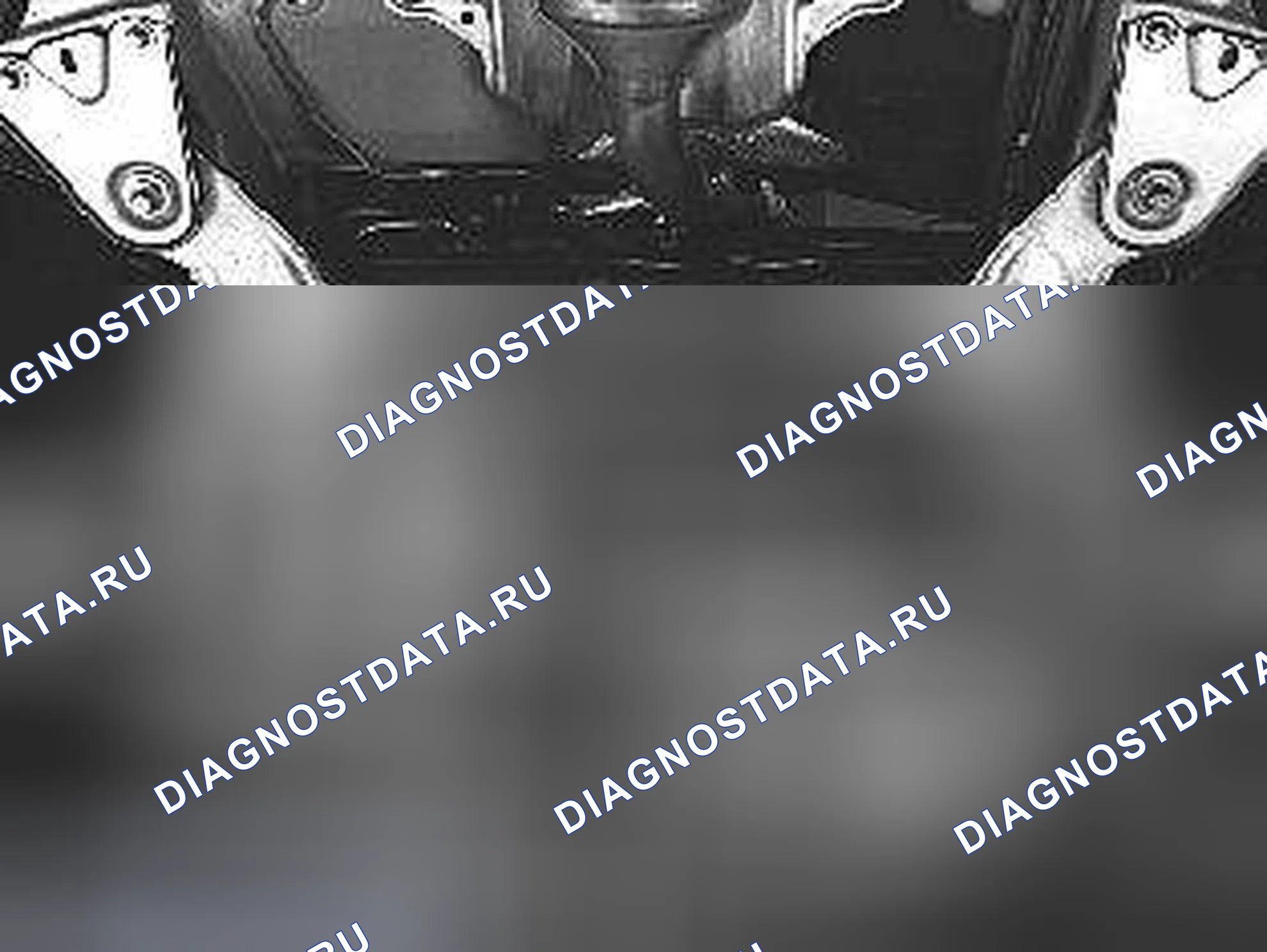Рис. 153: Позиционный подъемник под задней частью подрамника. Volvo C70 I