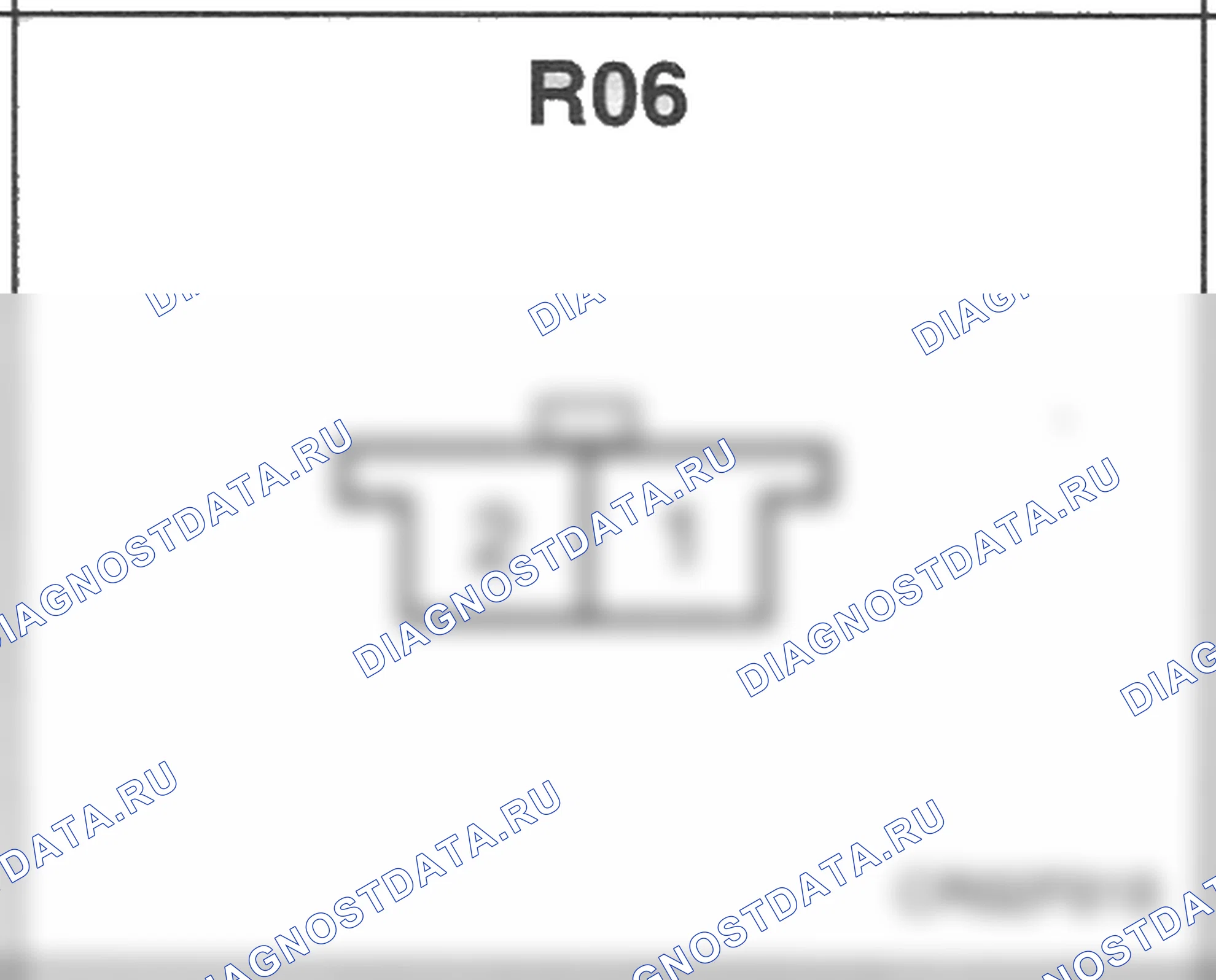 Распиновка разъёма R06 — заднего жгута. Hyundai Atos MX