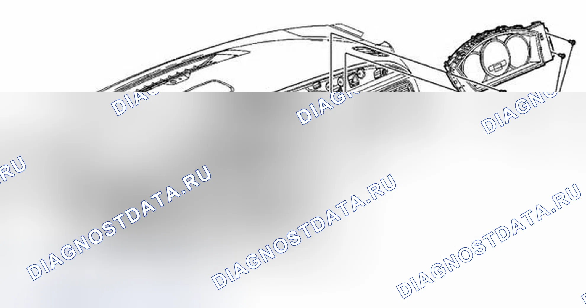 Рис. 38: Замена панели приборов (IPC). Buick LaCrosse I