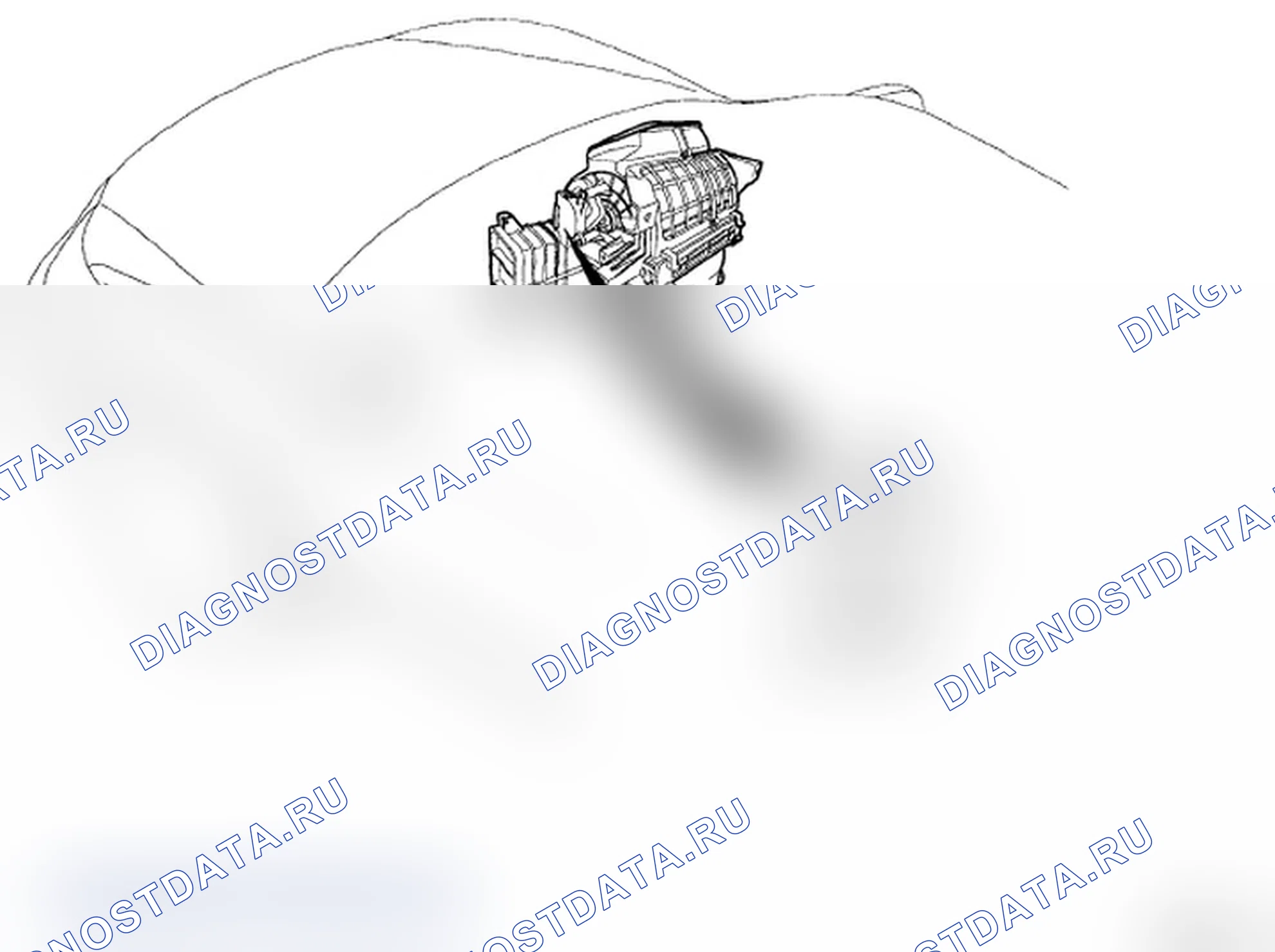 Рис. 95: РАСПОЛОЖЕНИЕ КОМПОНЕНТОВ. Hyundai Santa Fe II