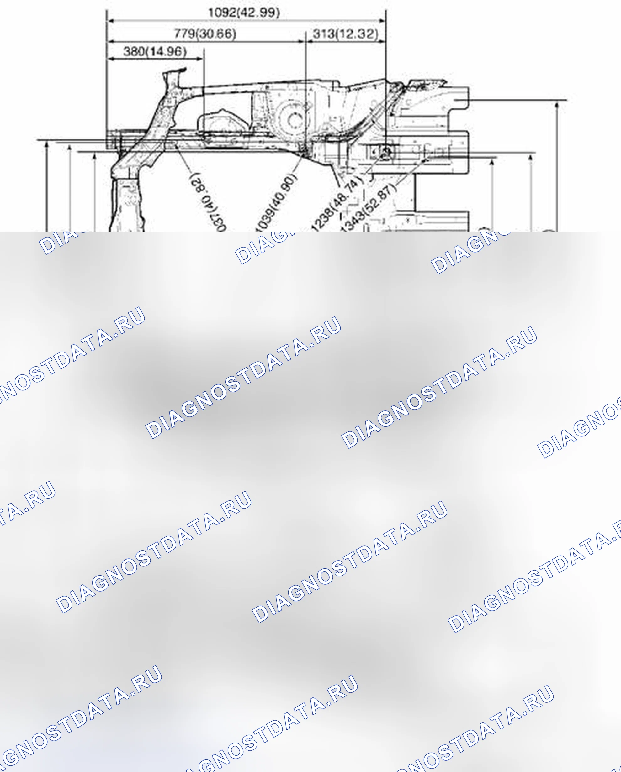Рис. 53: Передняя рама. Suzuki Reno I