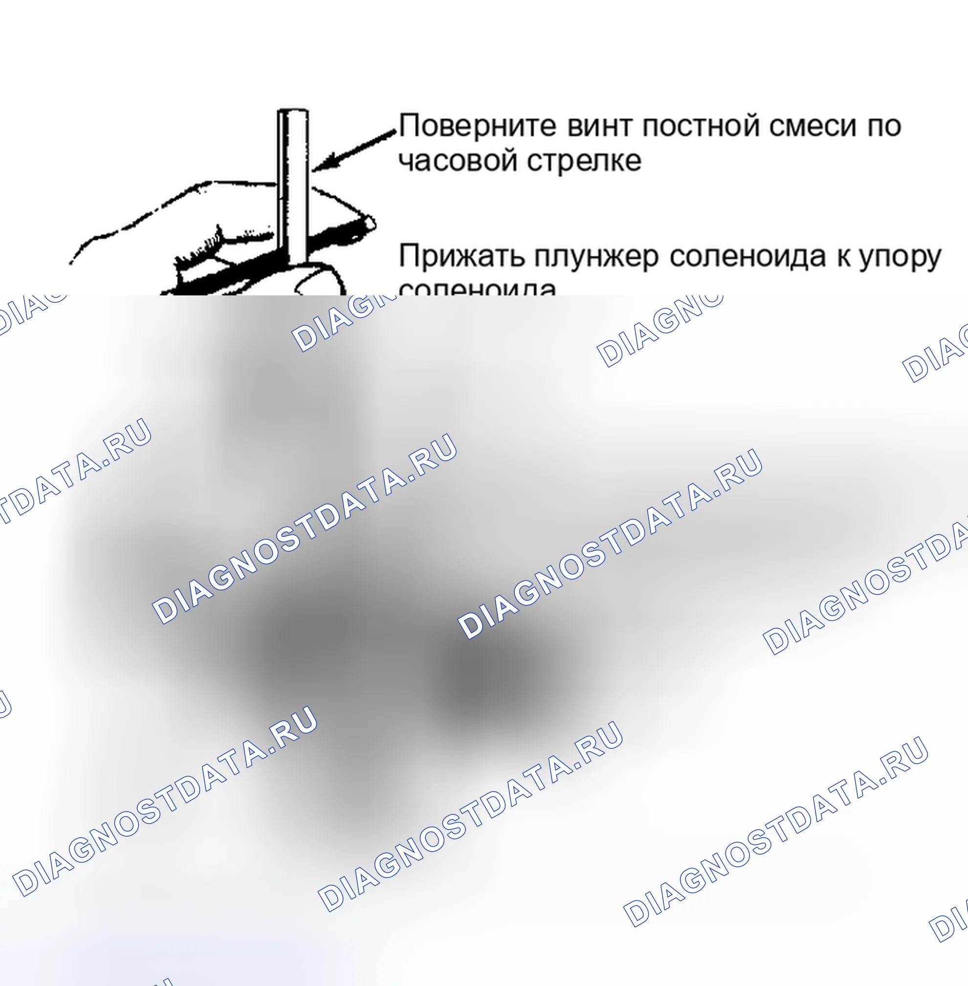 Рис. 9: Управляющий соленоид регулировочной смеси. Chevrolet Suburban C10 