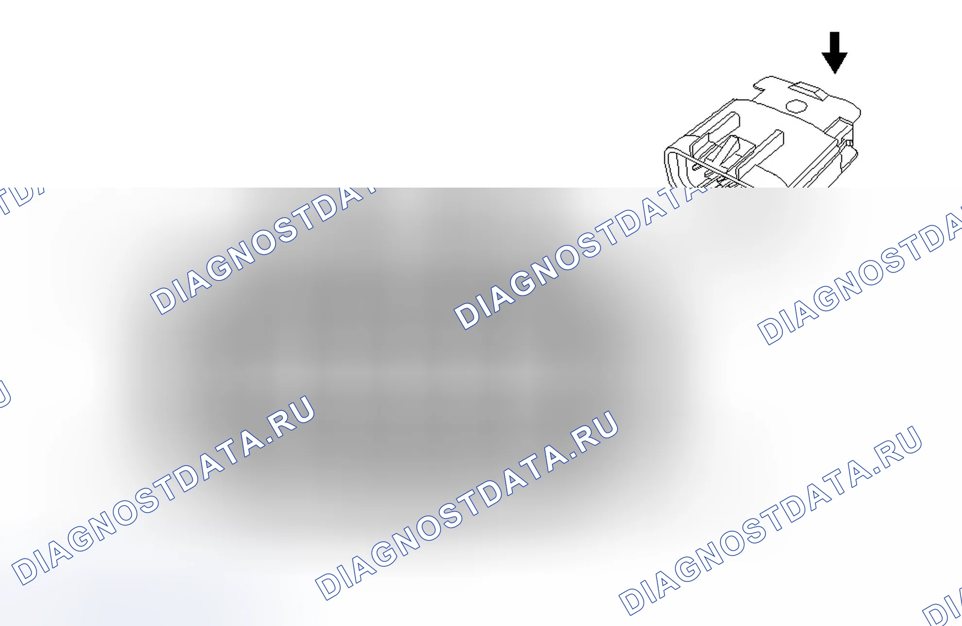 Рис. 323: X402 Датчик заднего объекта для привязных ремней (хтагх1) UD7. Chevrolet Cruze I рестайлинг