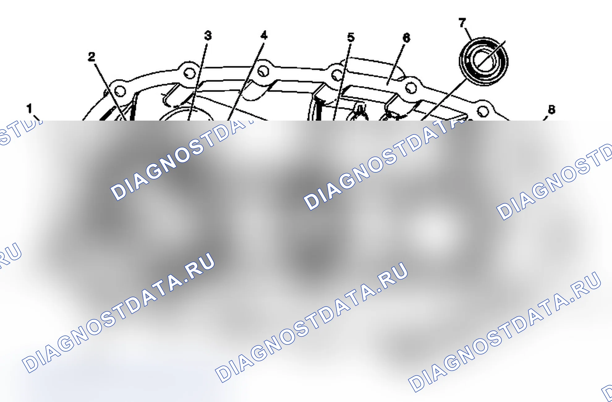 Рис. 23: Очистка и осмотр задней половины раздаточной коробки. Chevrolet Silverado 2500 HD 