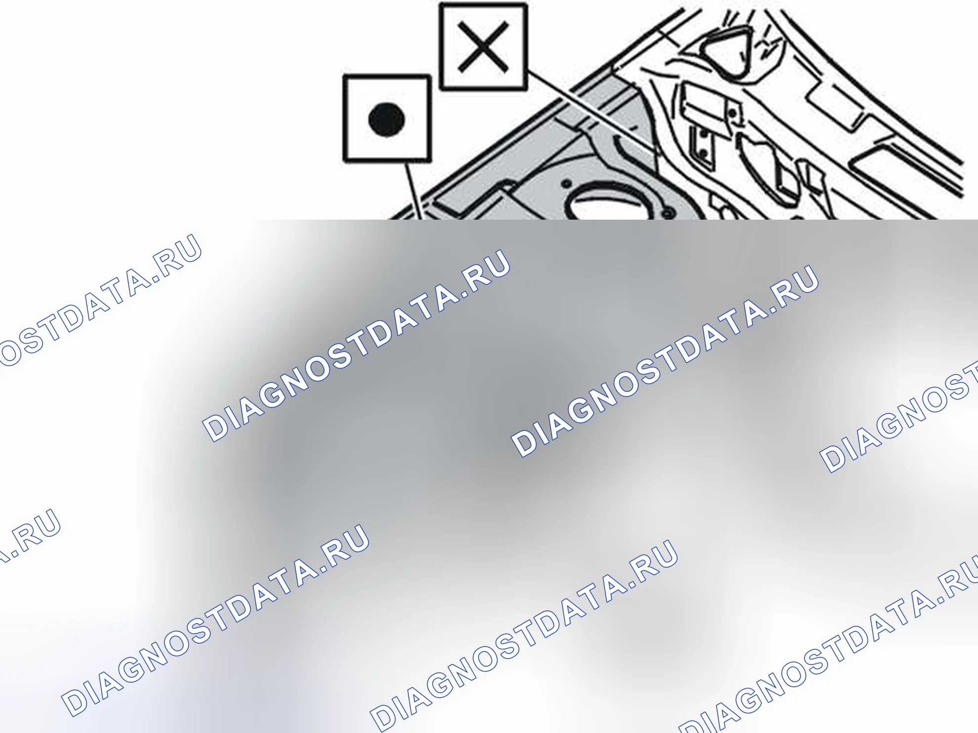 Рис. 99: Установка передней колесной арки. Volvo V40 I рестайлинг