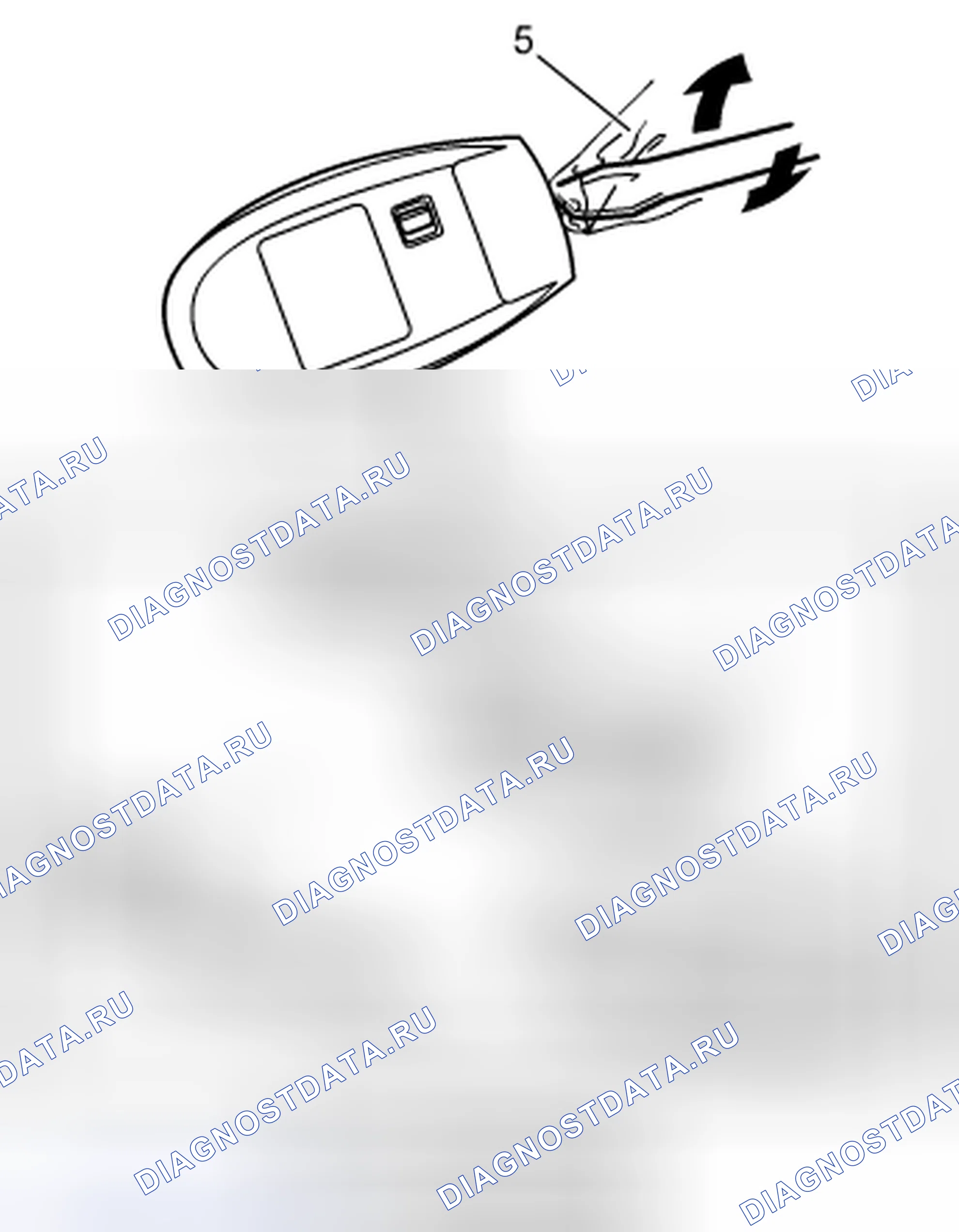 Рис. 21: Замена батареи дистанционного контроллера. Suzuki Kizashi I