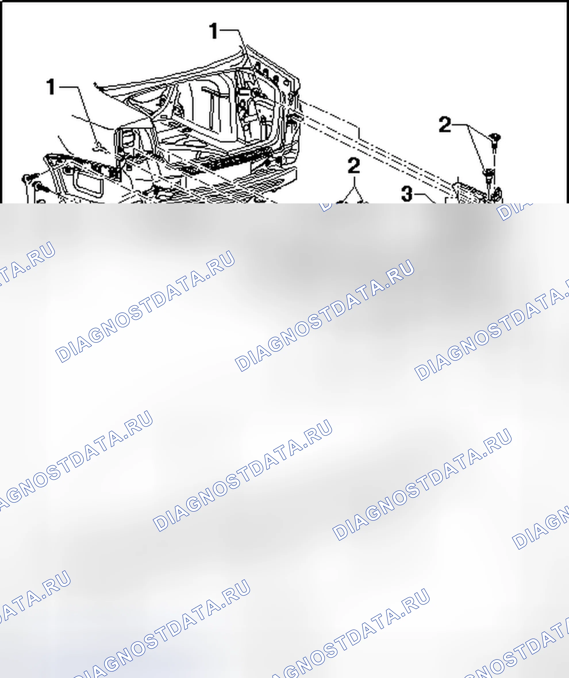 Рис. 442: ОБЗОР КРЫШКИ БАМПЕРА. Volkswagen Jetta V