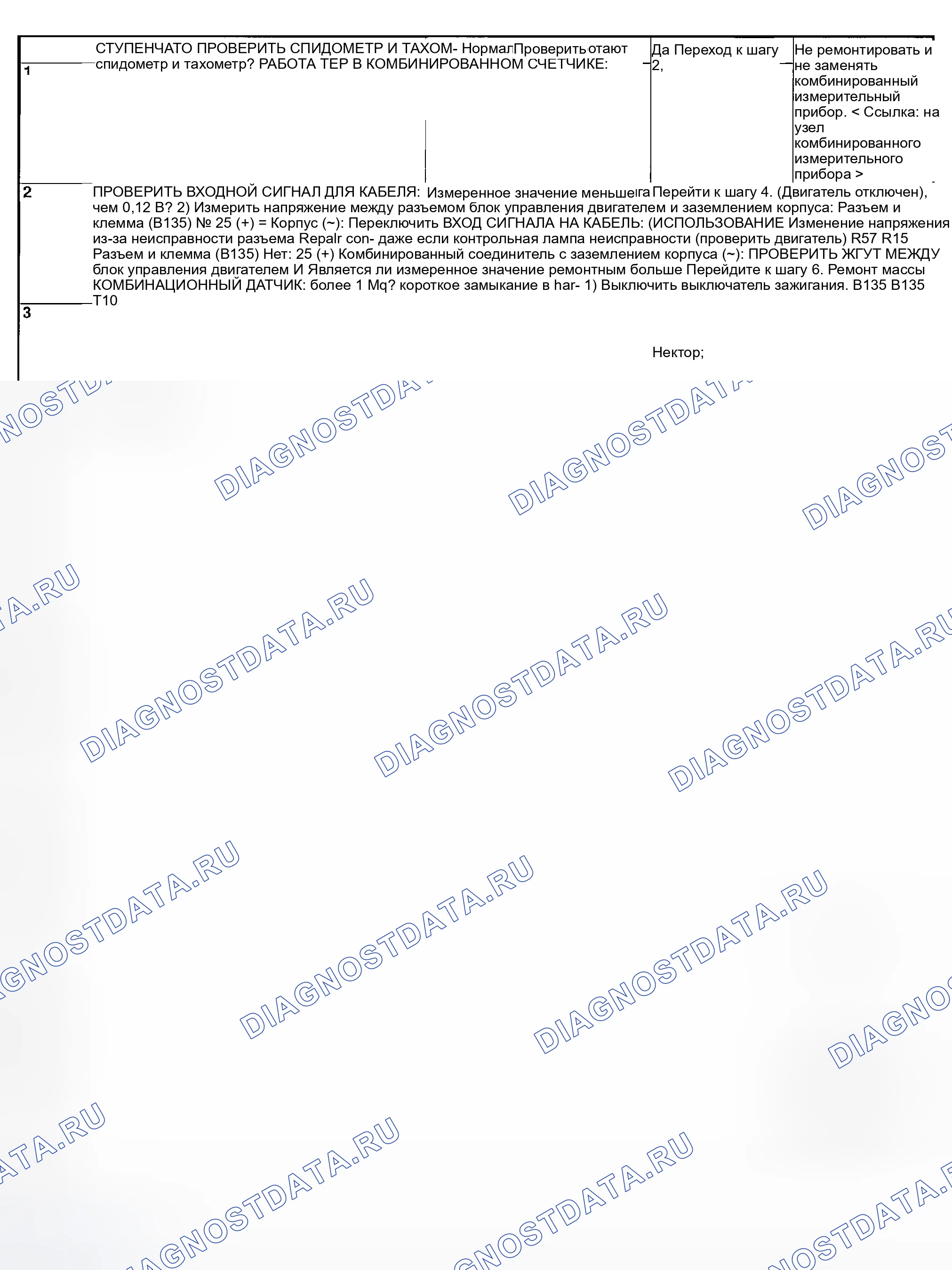 Рис. 1888: ДИАГНОСТИЧЕСКАЯ ПРОЦЕДУРА. Subaru Outback BP
