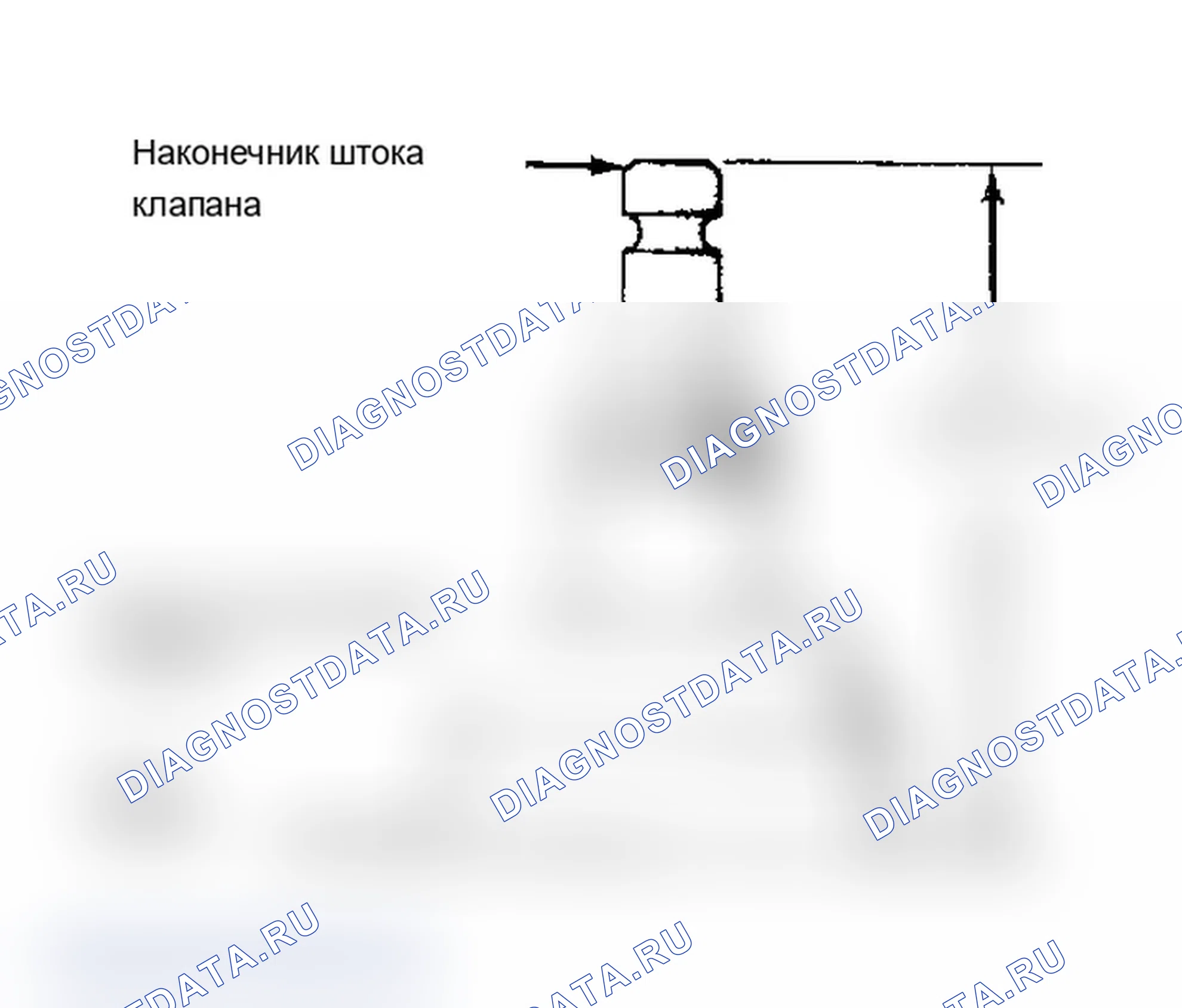 Рис. 18: Измерение установленной высоты штока клапана Измерение от седла пружины до кончика штока.. Chrysler New Yorker XII