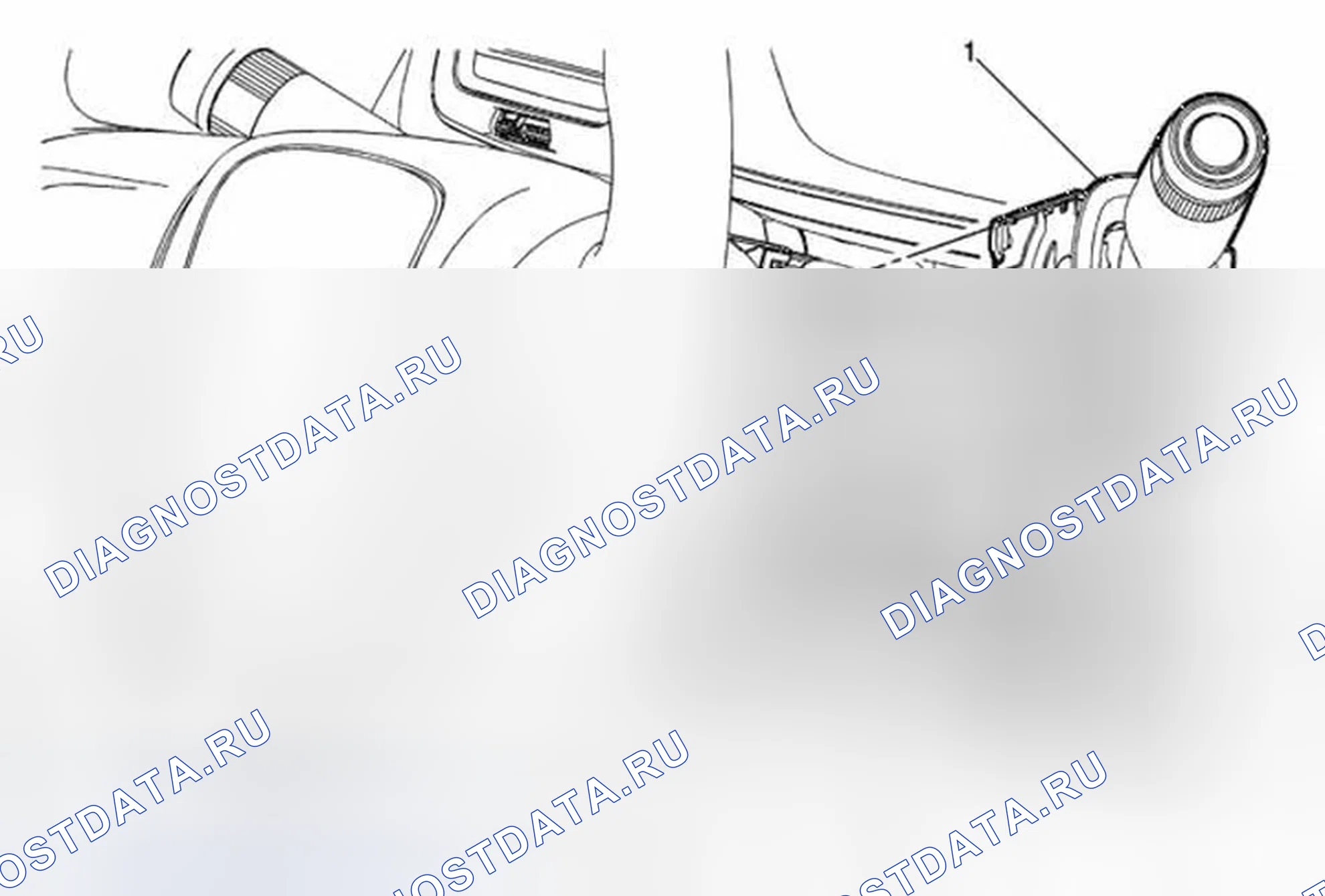 Рис. 32: Замена стеклоочистителя и переключателя омывателя (Trax). Buick Encore I