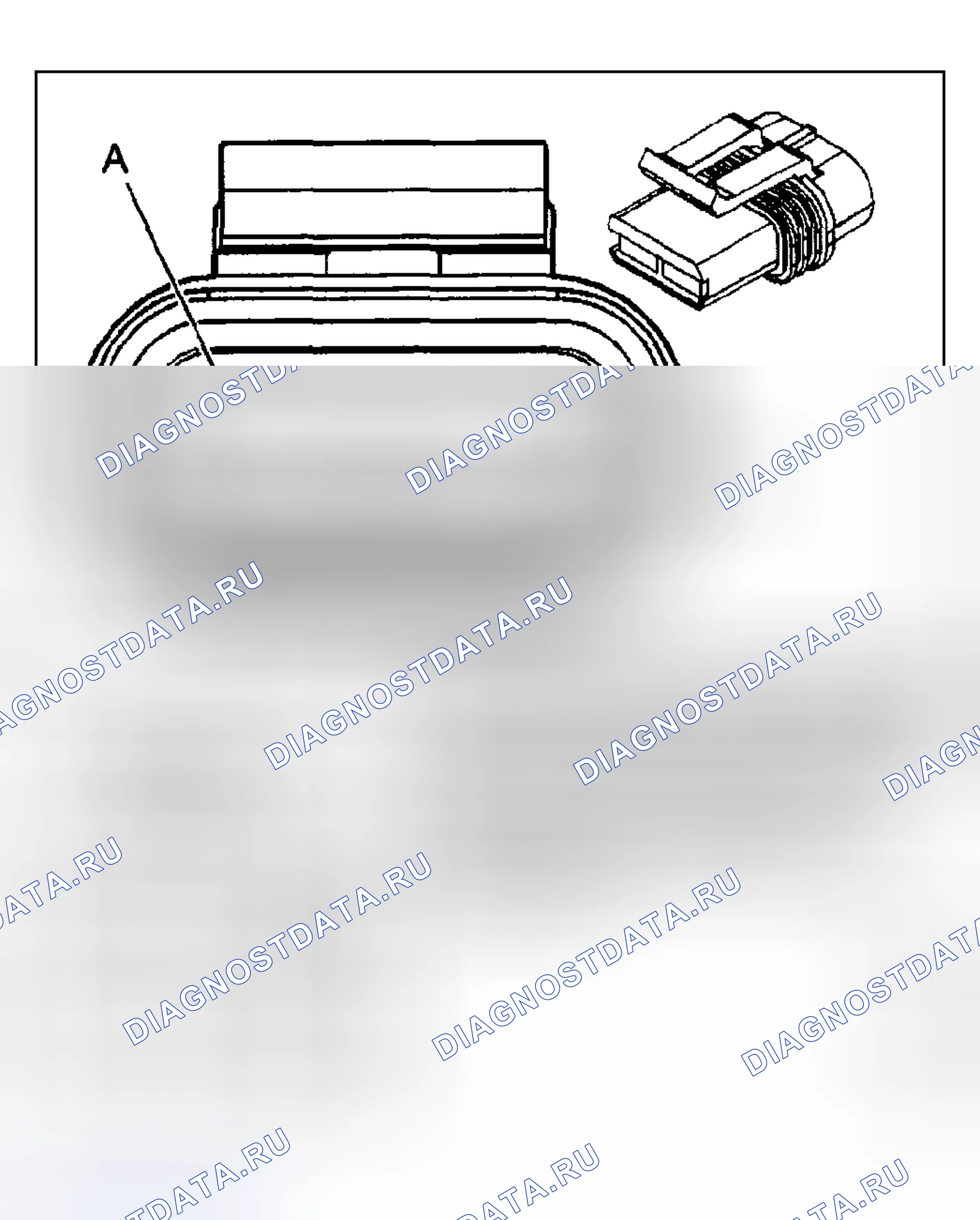 Рис. 4: Вид с торца разъема системы охлаждения. Hyundai Venue I