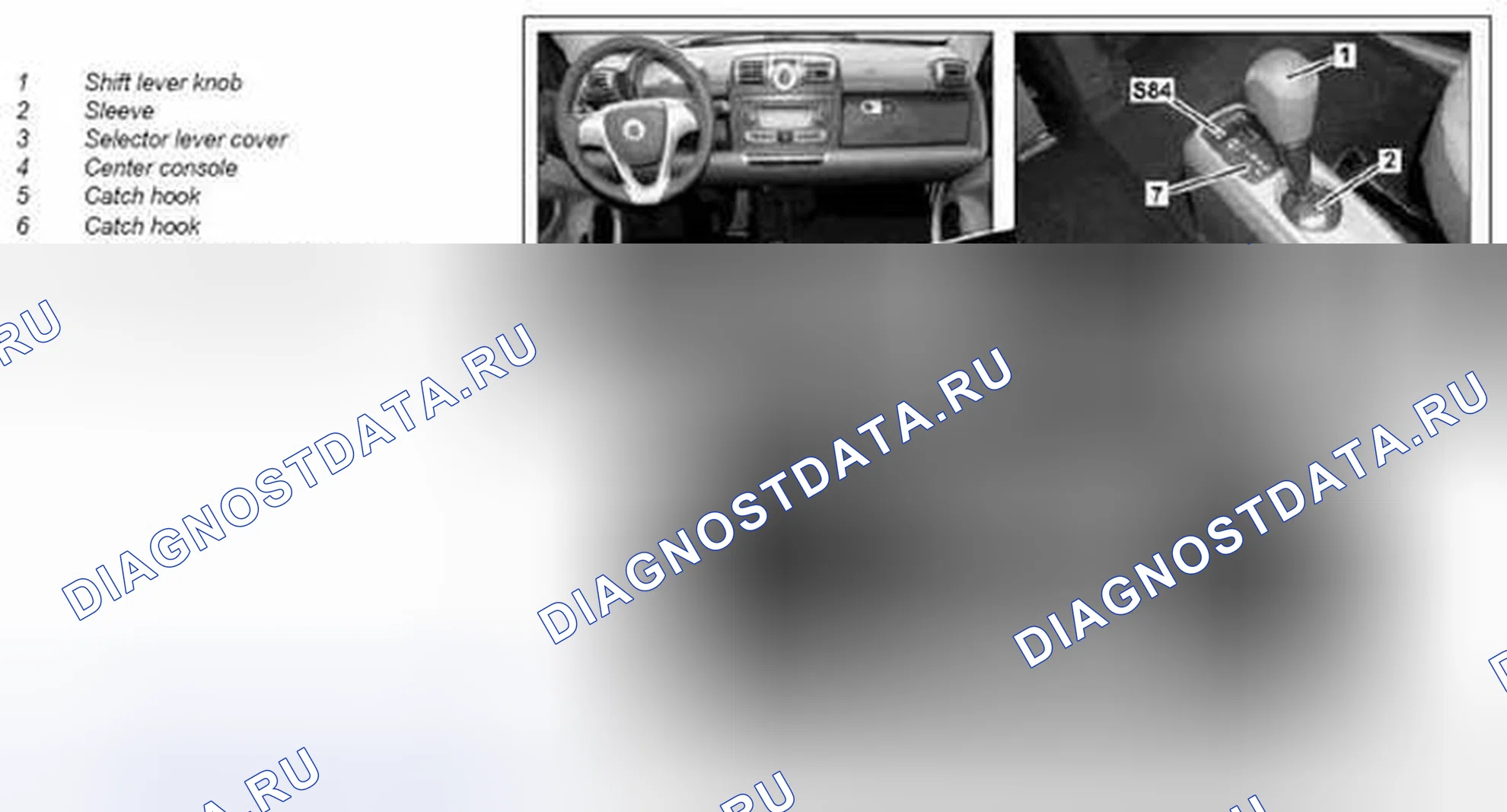 Рис. 119: Снять / установить крышку на рычаг селектора - AR68.20-P-2309MCU. Kia Soul I
