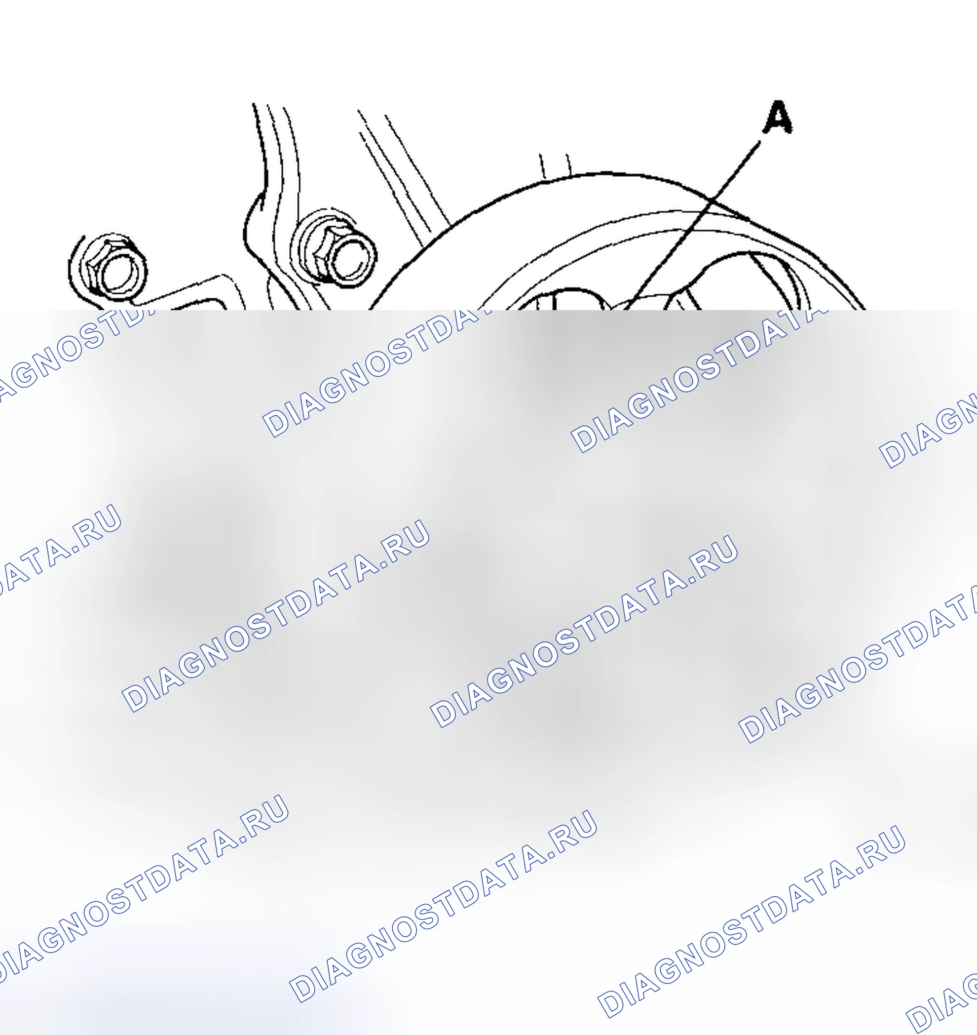 Рис. 6: Проверка водяного насоса. Acura RSX I