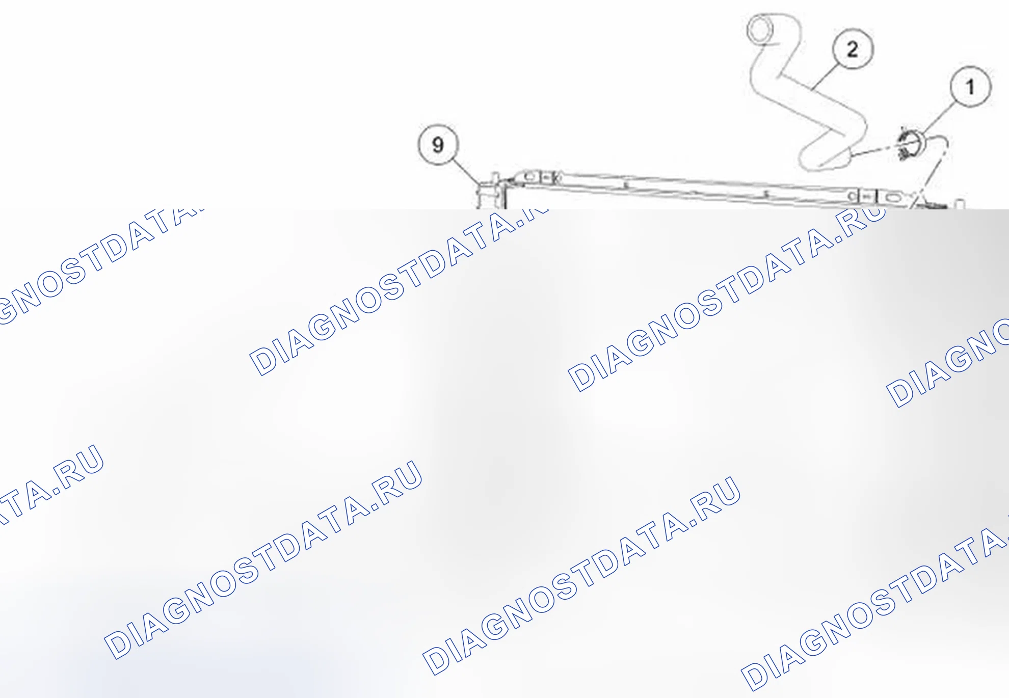 Рис. 7: Радиатор - 3,0 л (4V). Ford Escape I рестайлинг 2
