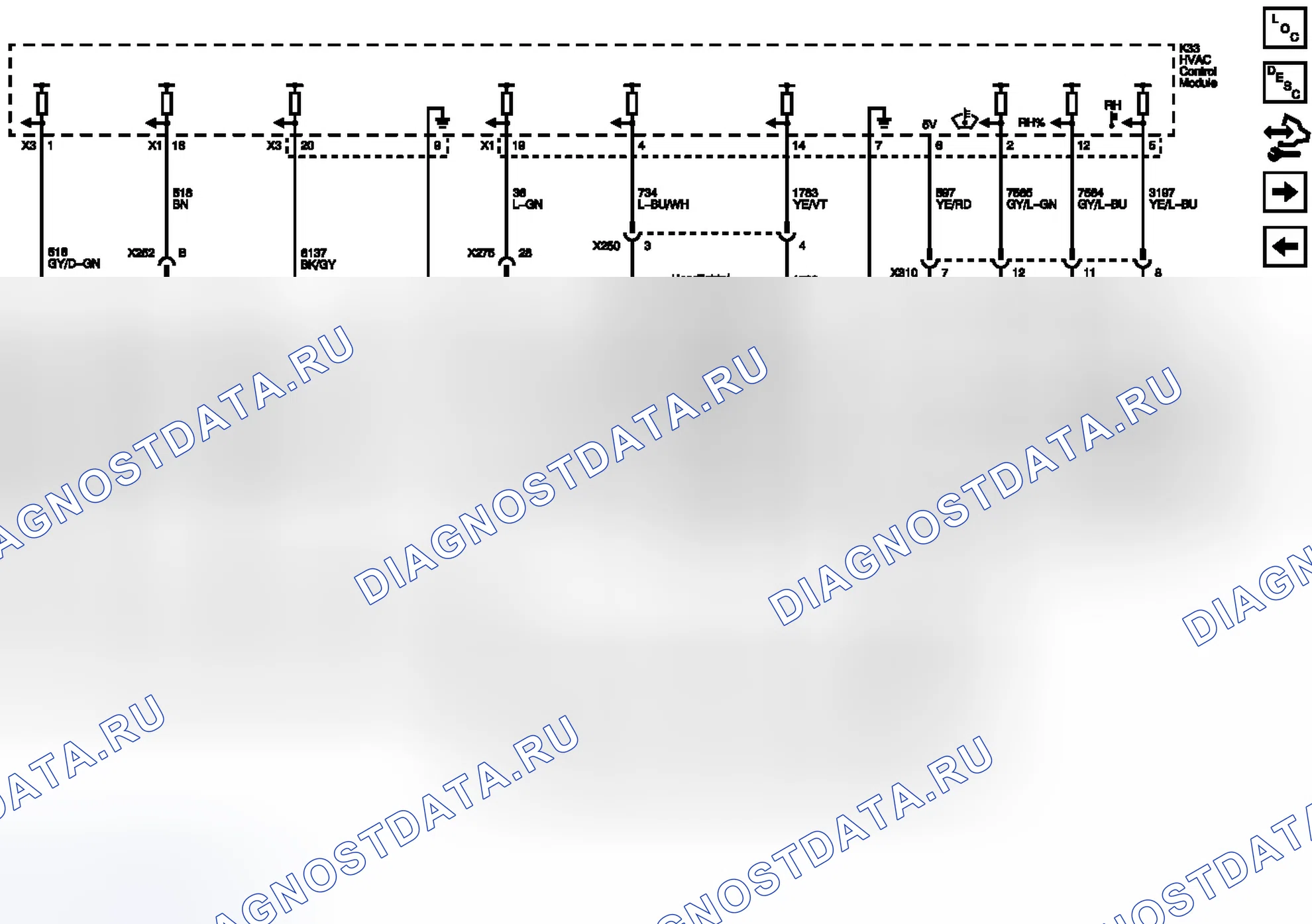 Рис. 3: Схема подключения датчиков температуры. Chevrolet Volt I