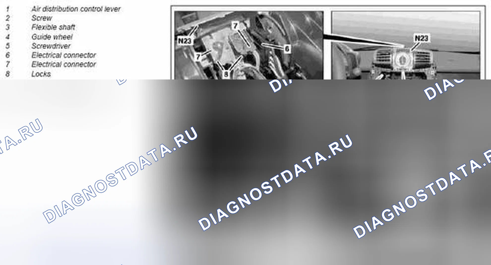 Рис. 120: Демонтаж и монтаж блока управления и эксплуатации системы кондиционирования воздуха - AR83.25-P-1124MCC. Kia Soul I