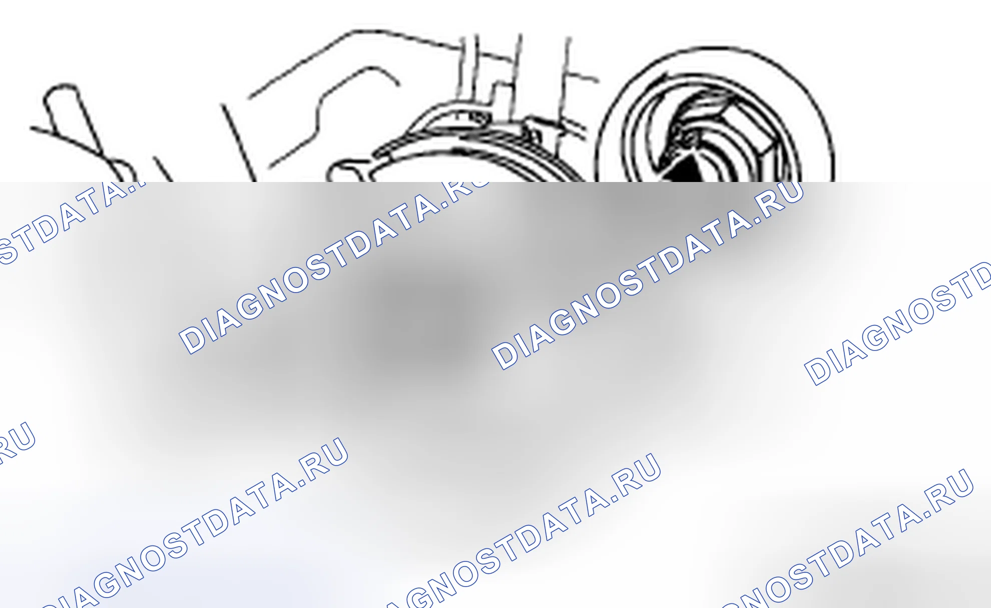 Рис. 4: Примечание по снятию контргайки. Mazda 5 I рестайлинг