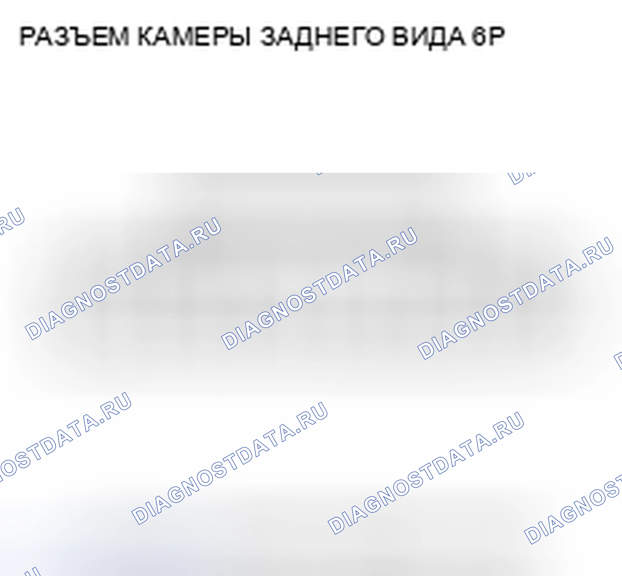 Рис. 366: Входы и выходы камеры заднего вида. Honda CR-V III рестайлинг